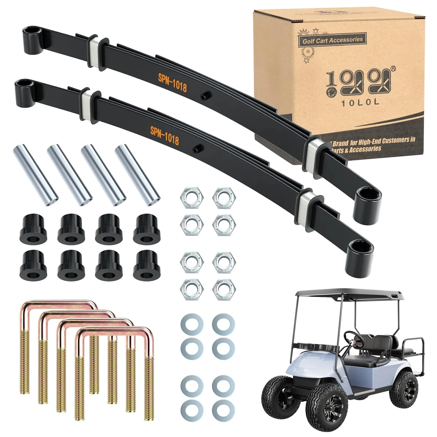 10L0L 4-Leaf Rear Spring Kit for E-Z-GO TXT (1994–2013)