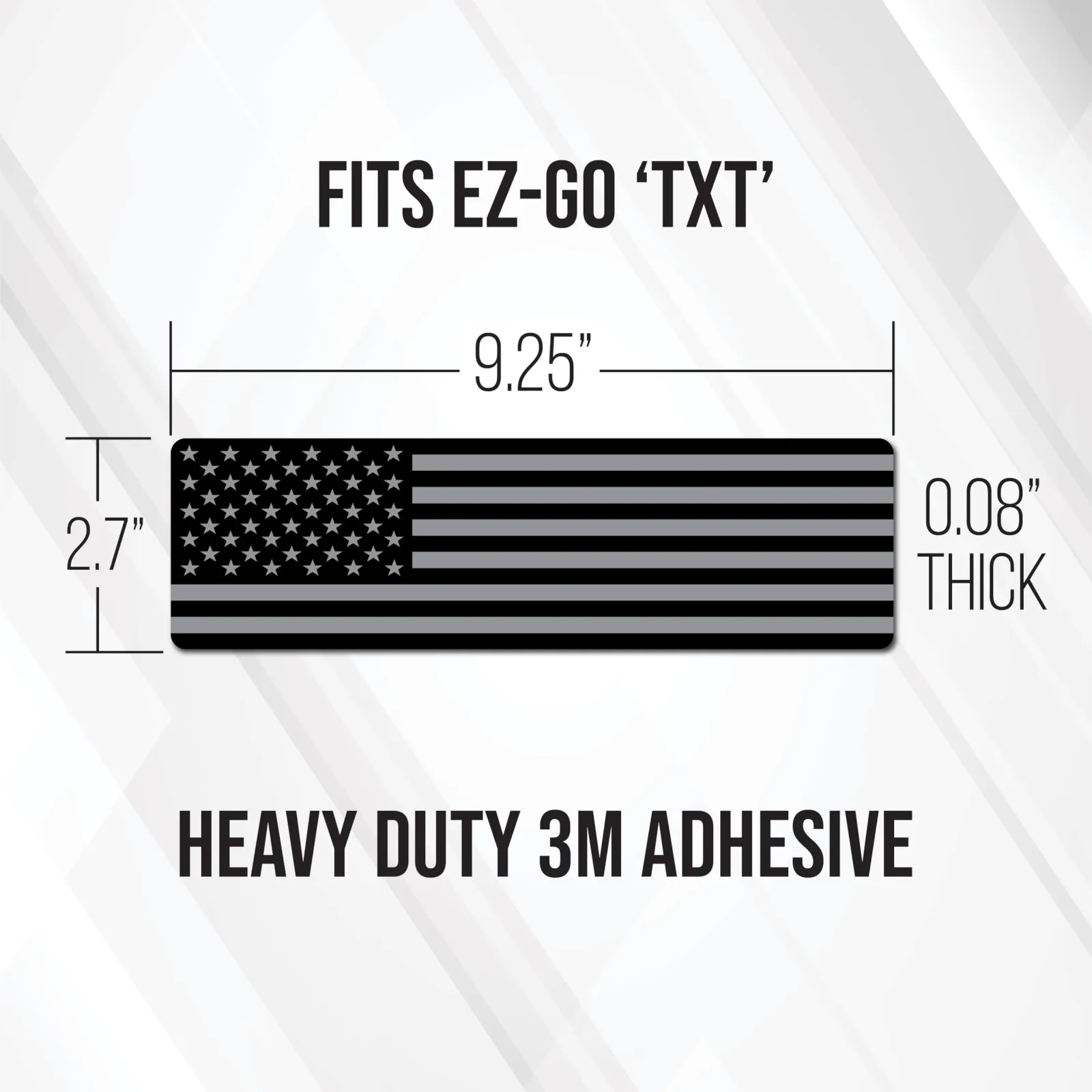 Gimme Golf USA American Flag Name Plate for E-Z-GO TXT image 4