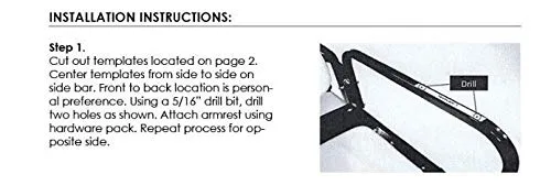 3G K1483 Beige Rear Seat Arm Rests for Golf Carts image 2