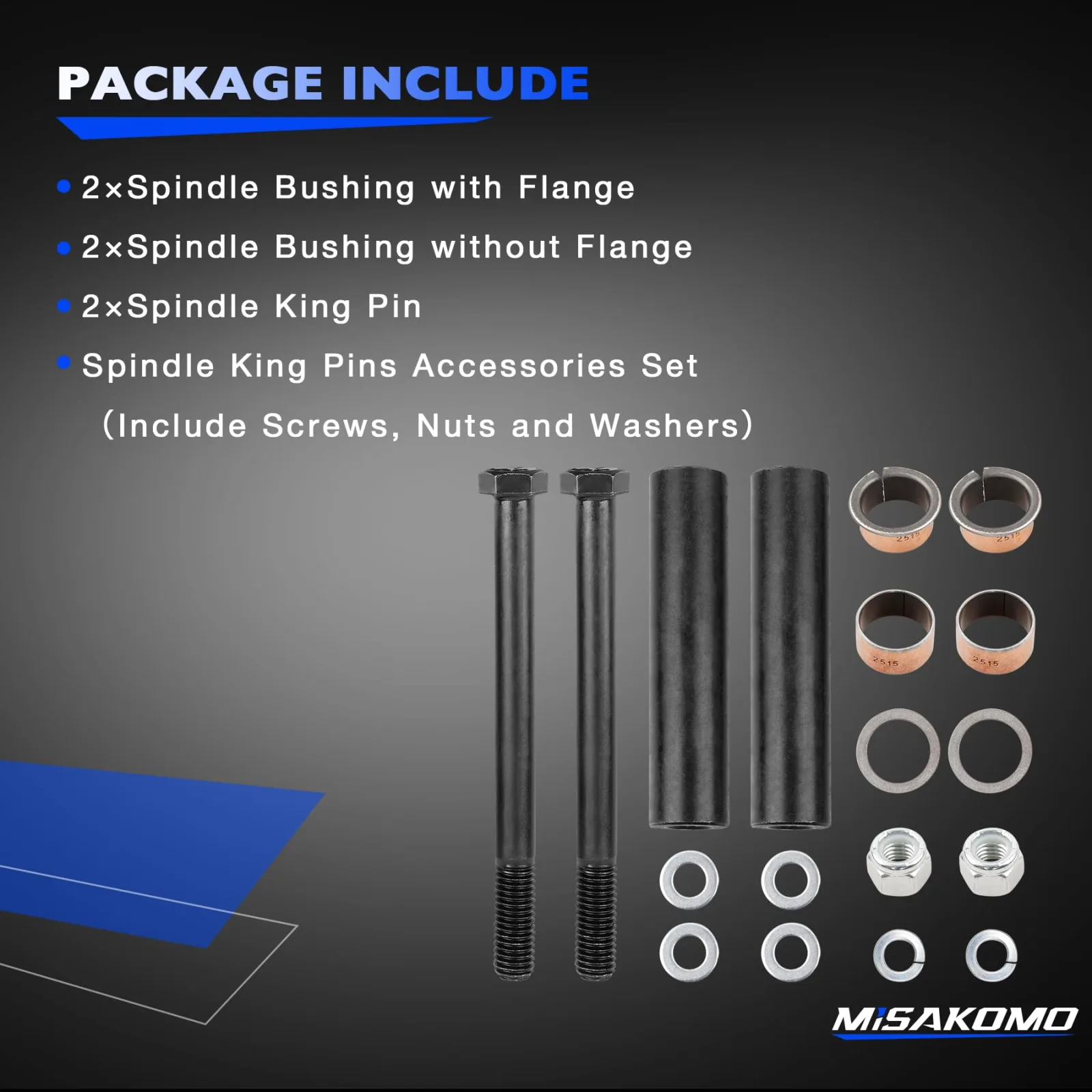 Misakomo King Pin Repair Kit for E-Z-G-O TXT PDS image 3