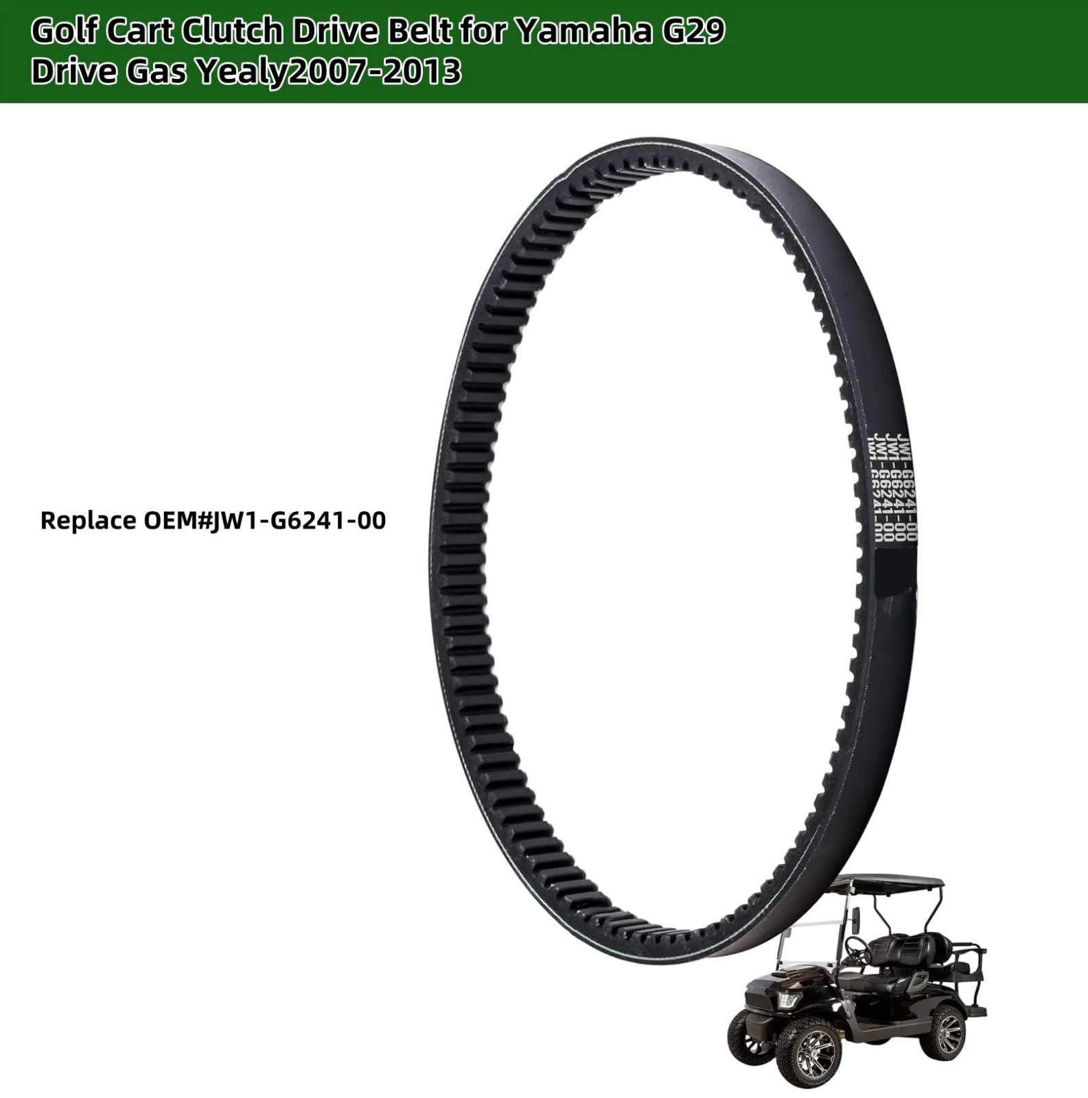 Dr.Acces Clutch Drive Belt for Yamaha G29, JW1-G6241-00 image 3