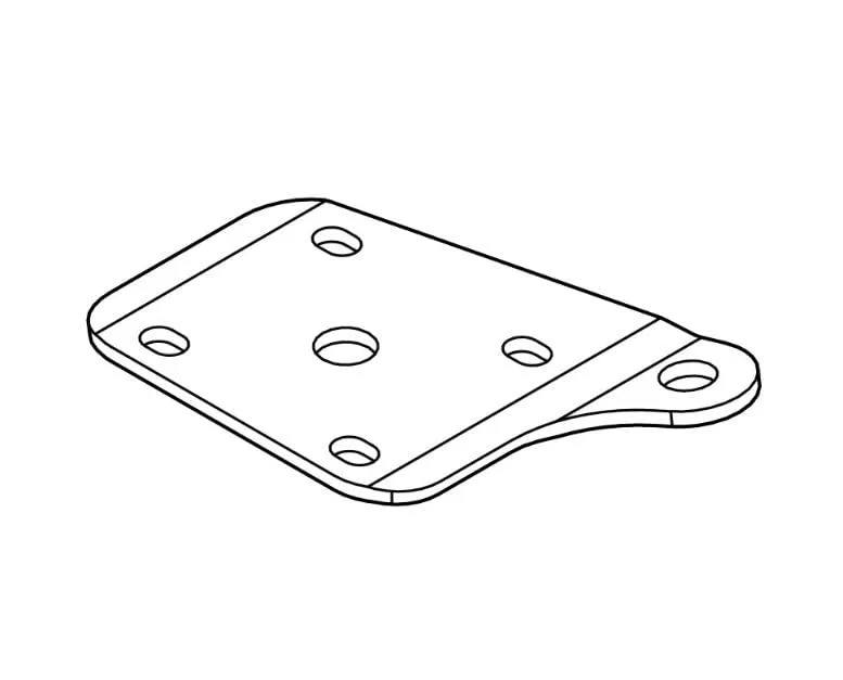 3G Left-Hand Shock Mount Plate for E-Z-GO RXV 2016-2022