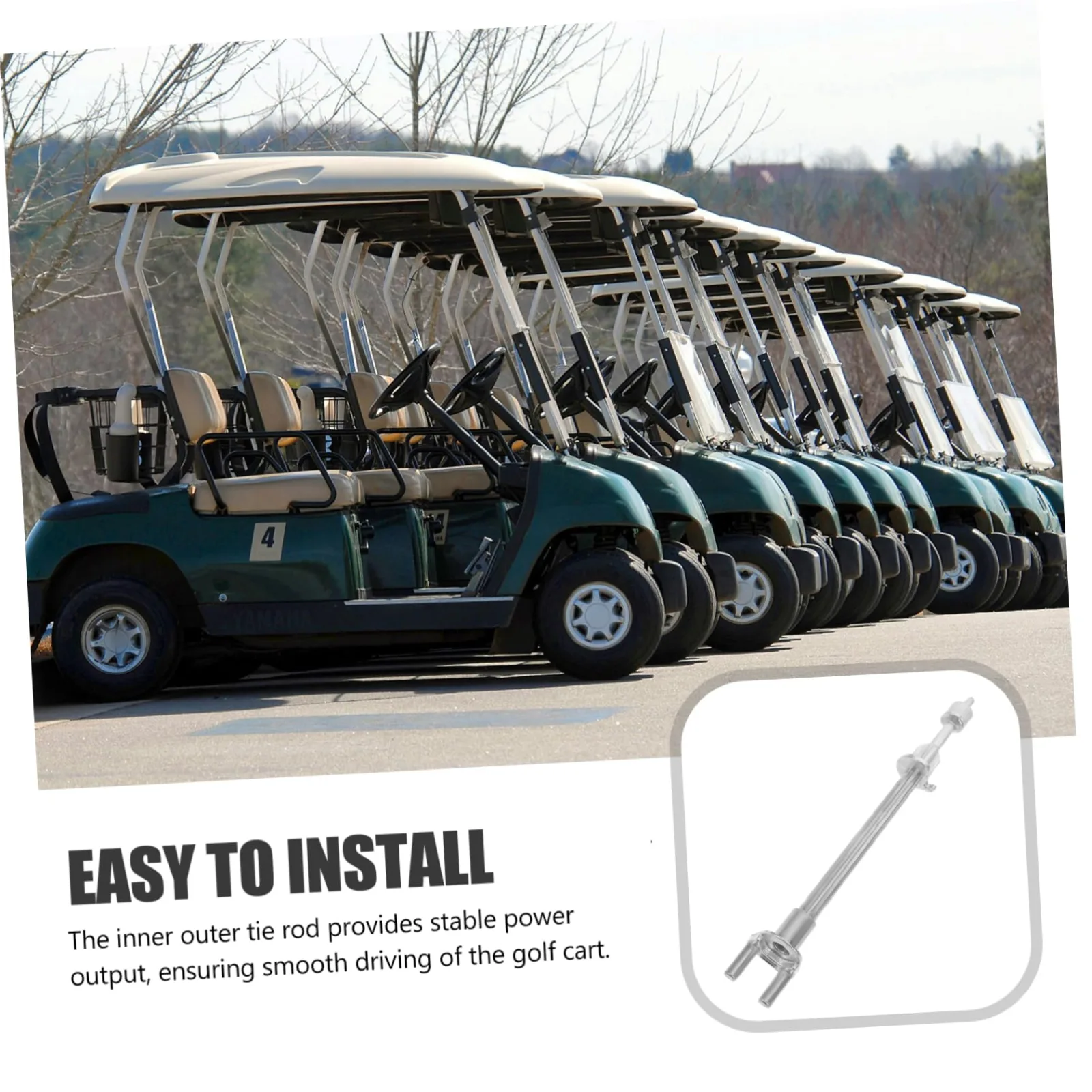 PRETYZOOM Golf Cart Front Tie Rod Repair Part image 2