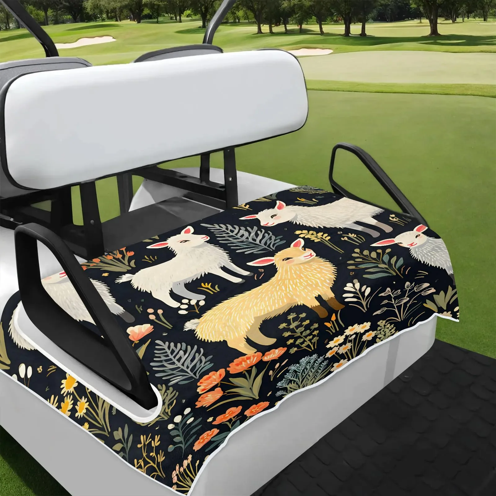Tiveruda Golf Cart Seat Cover for Double Seats