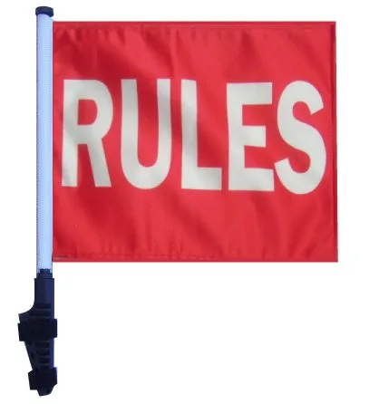 SSP Flags Golf Cart Flag with EZ On & Off Bracket