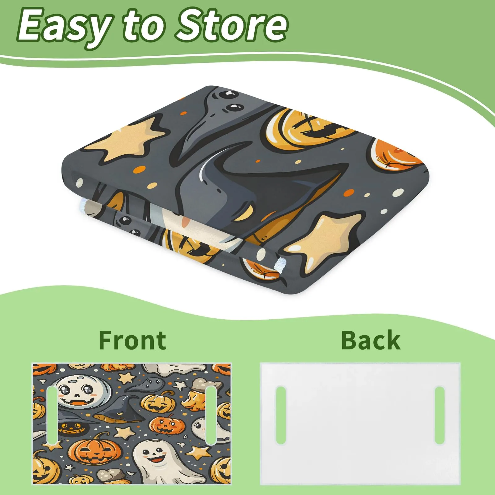 Tiveruda Halloween Ghost Golf Cart Seat Cover, 51 x 31 in image 4