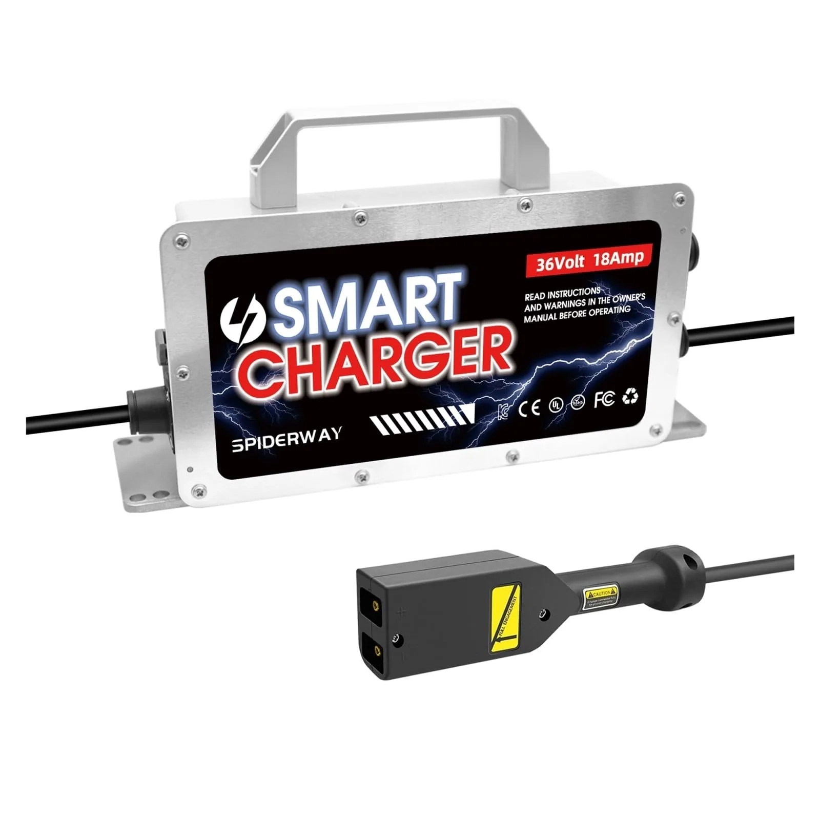 dzltyx 36V 18A Golf Cart Battery Charger with D-Style Plug (36V18A) image 2