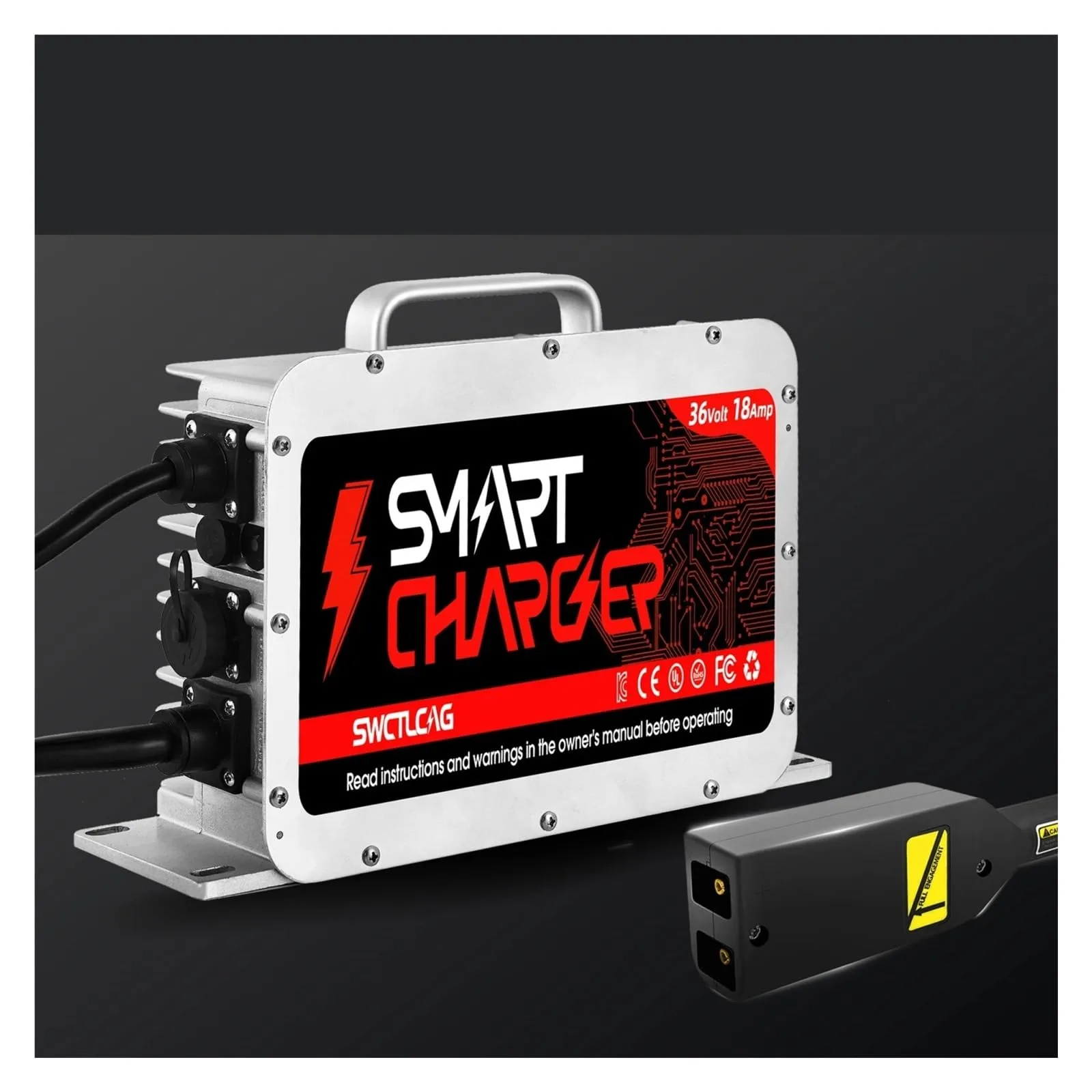 dzltyx 36V 18A Golf Cart Battery Charger with D-Style Plug (36V18A) image 3
