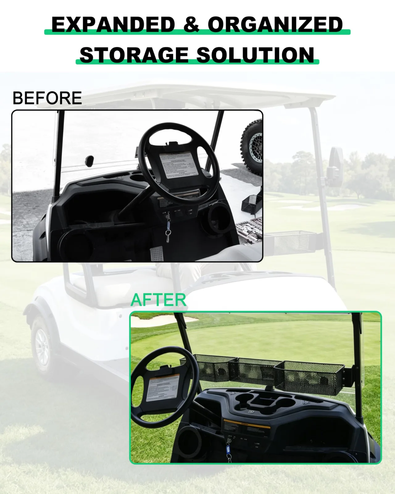 LDETXY Front Inner Storage Basket for Yamaha Drive2 G29 (LDE-041208-003) image 3