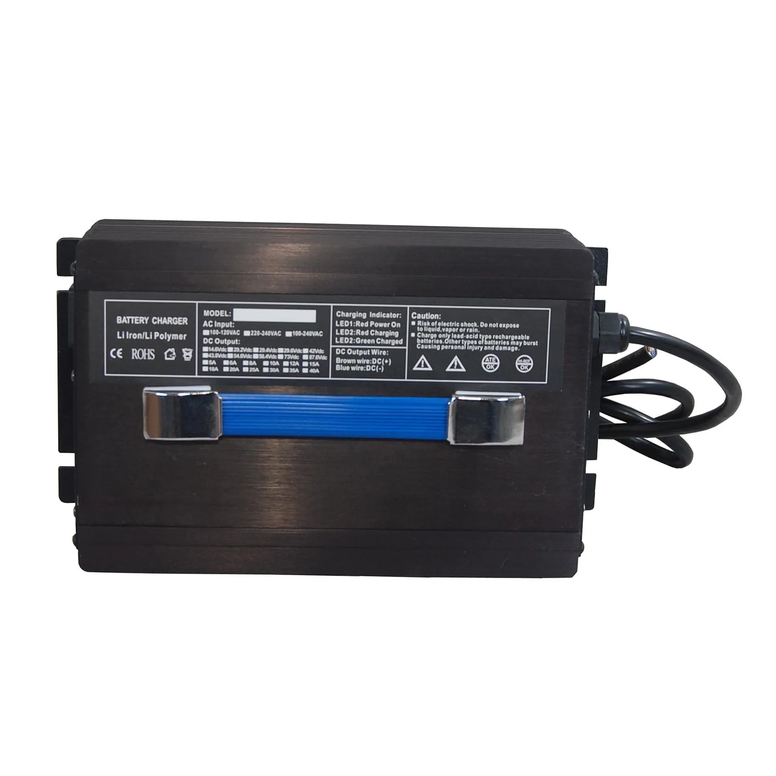 WONOOS 900W Lithium Golf Cart Battery Charger — 24V/30A (380403-200-794) image 2