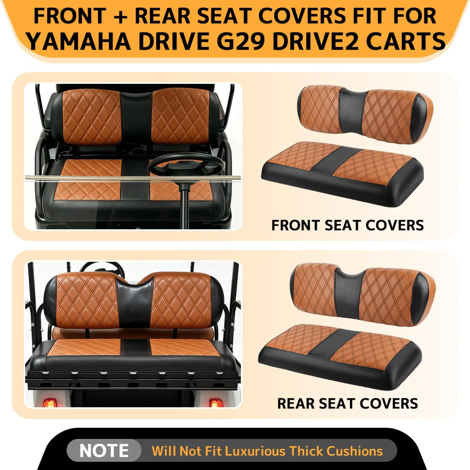 JAOGAUS Seat Covers for Yamaha Drive G29 and Drive2 image 2