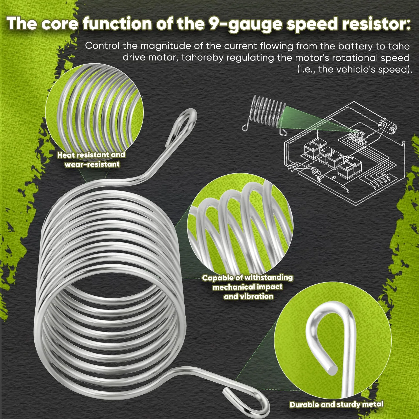 Titaniarm First Speed Resistor for Club Car 1976-1988 image 4
