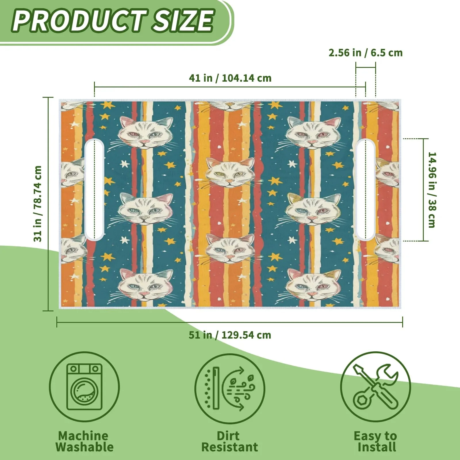 Tiveruda Golf Cart Seat Cover for Double Seats image 2