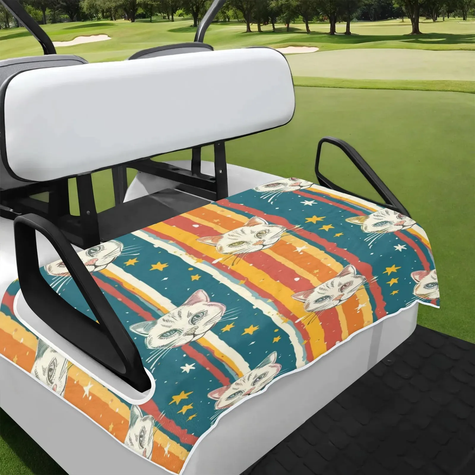 Tiveruda Golf Cart Seat Cover for Double Seats
