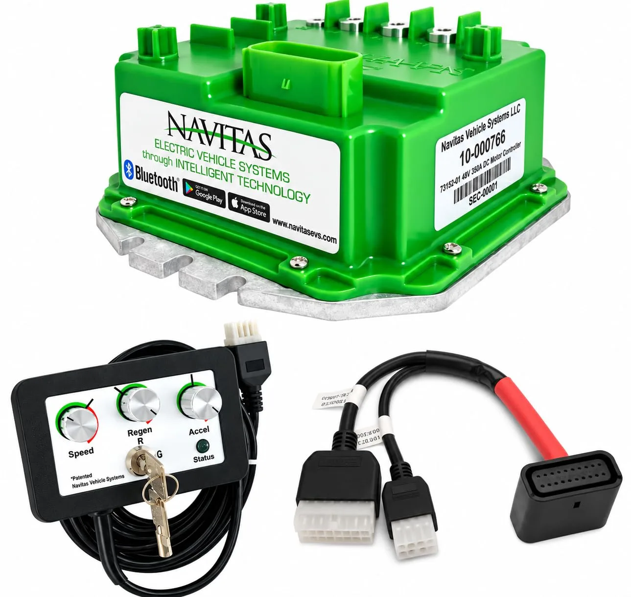 Navitas TSX 440A Controller for Club Car (OTF Programmer, Bluetooth)