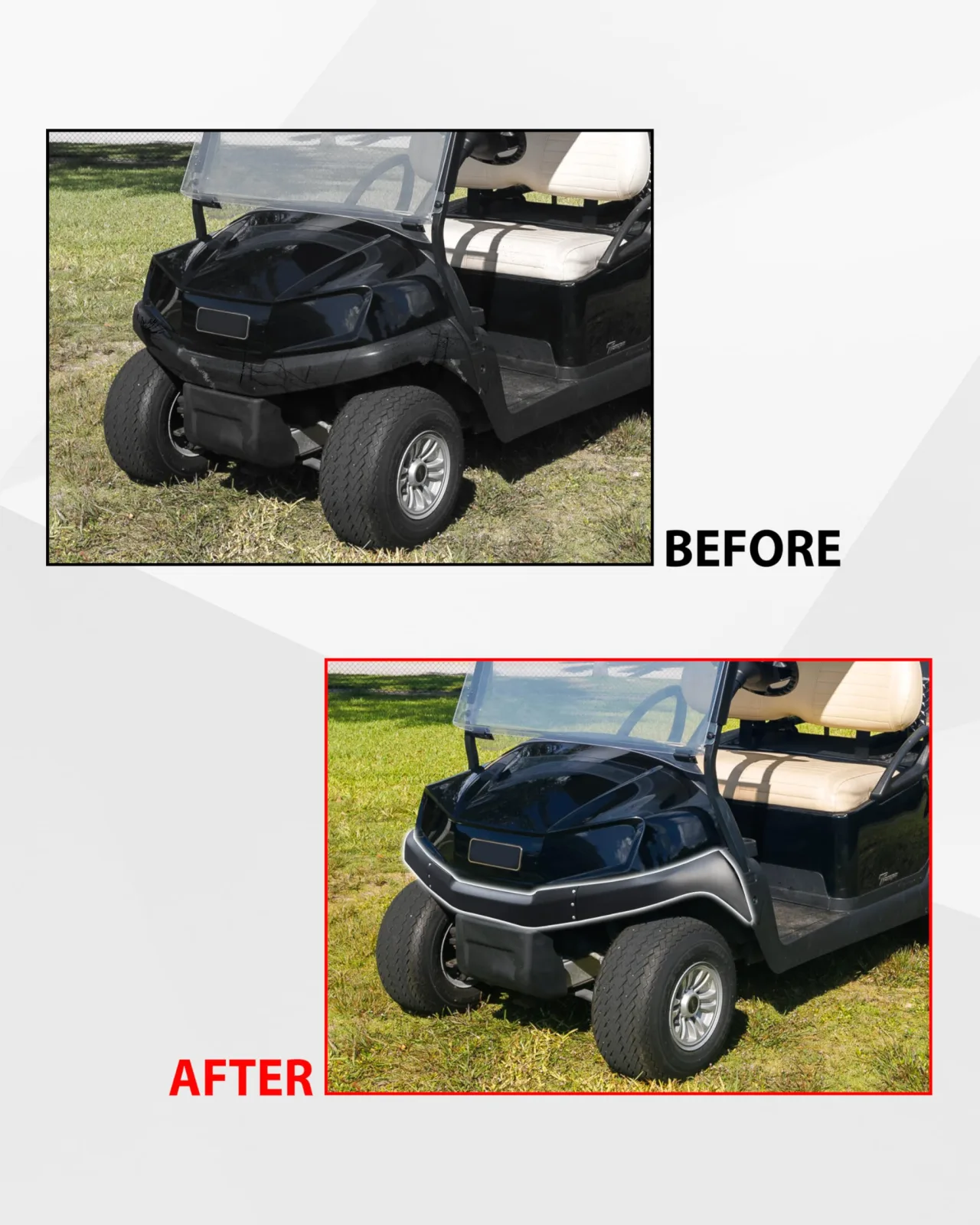 SAUTVS Front Bumper Lip for Club Car Tempo 2018+ image 2