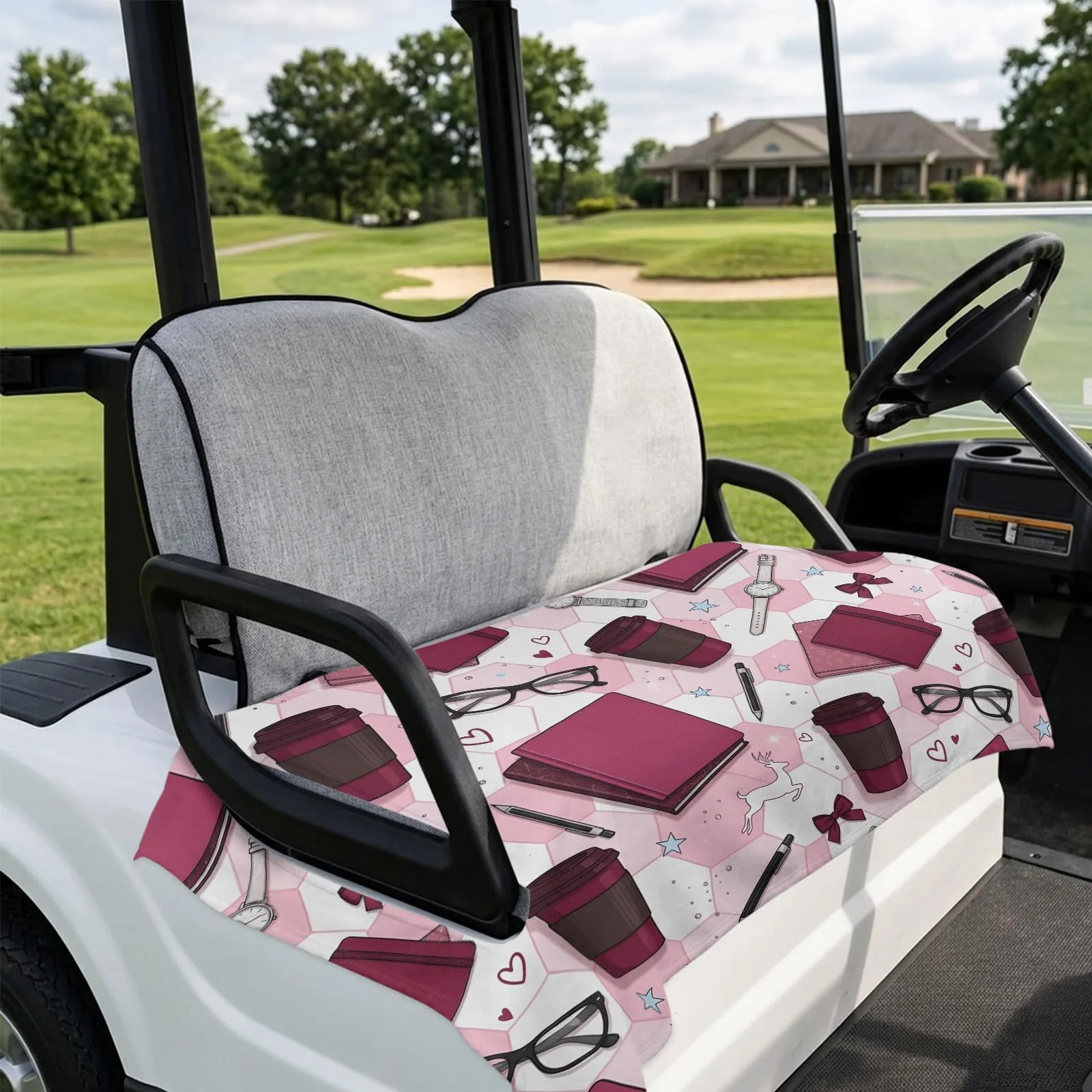 DecorLovee 2-Seater Golf Cart Seat Cover, 51 x 31 in. image 4