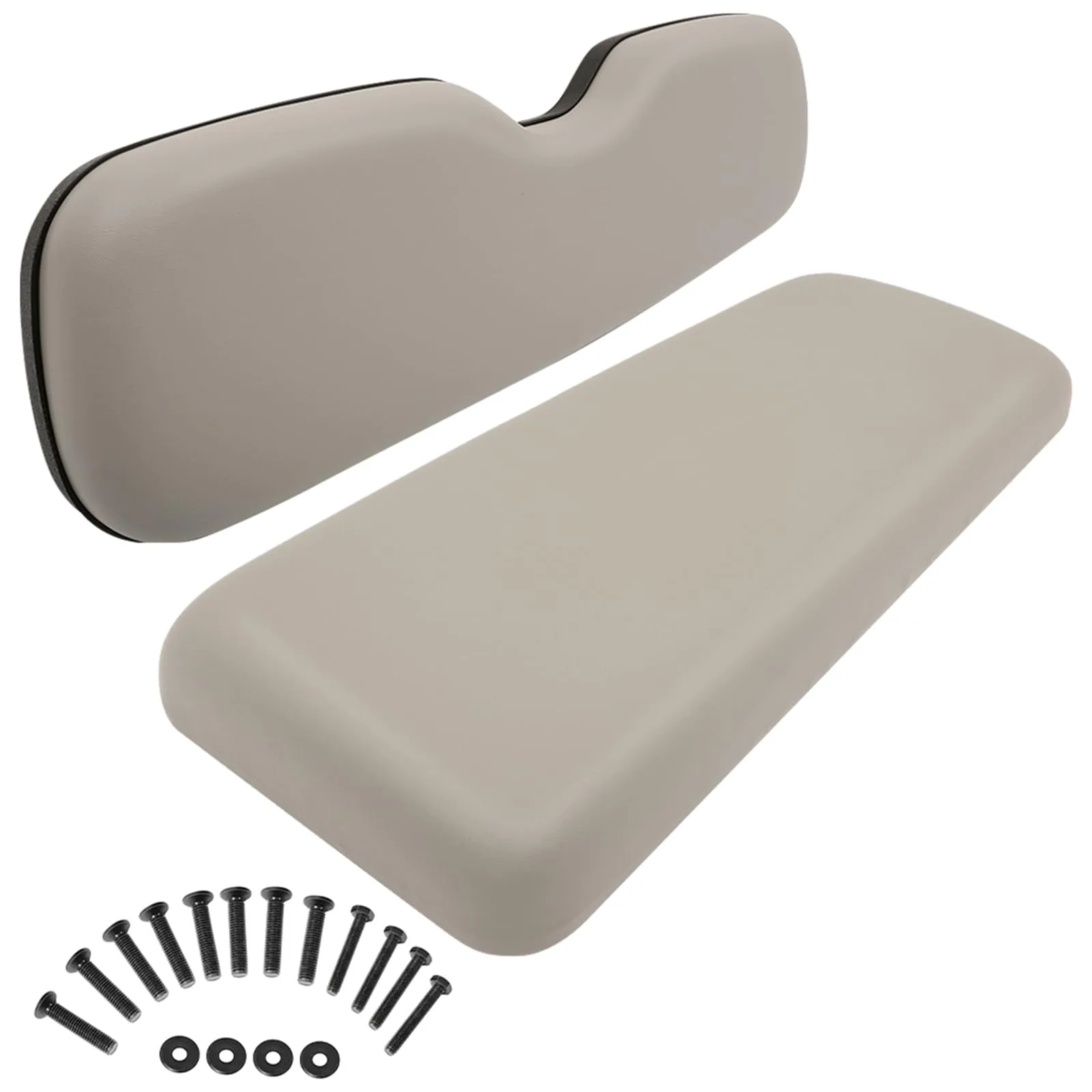 SCITOO Rear Golf Cart Seat Cushions, Stone