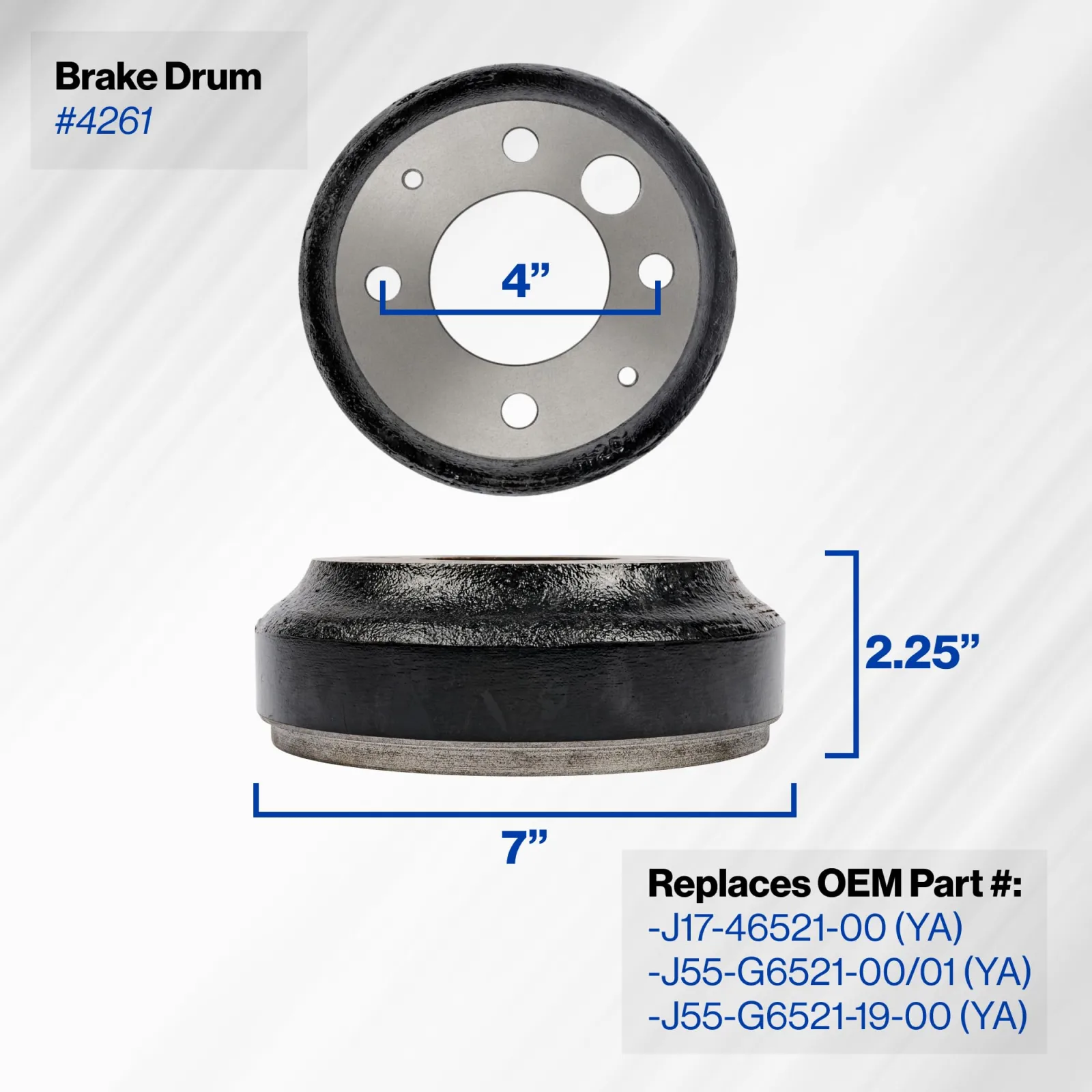 Performance Plus Carts Yamaha Golf Cart Rear Brake Drum image 4