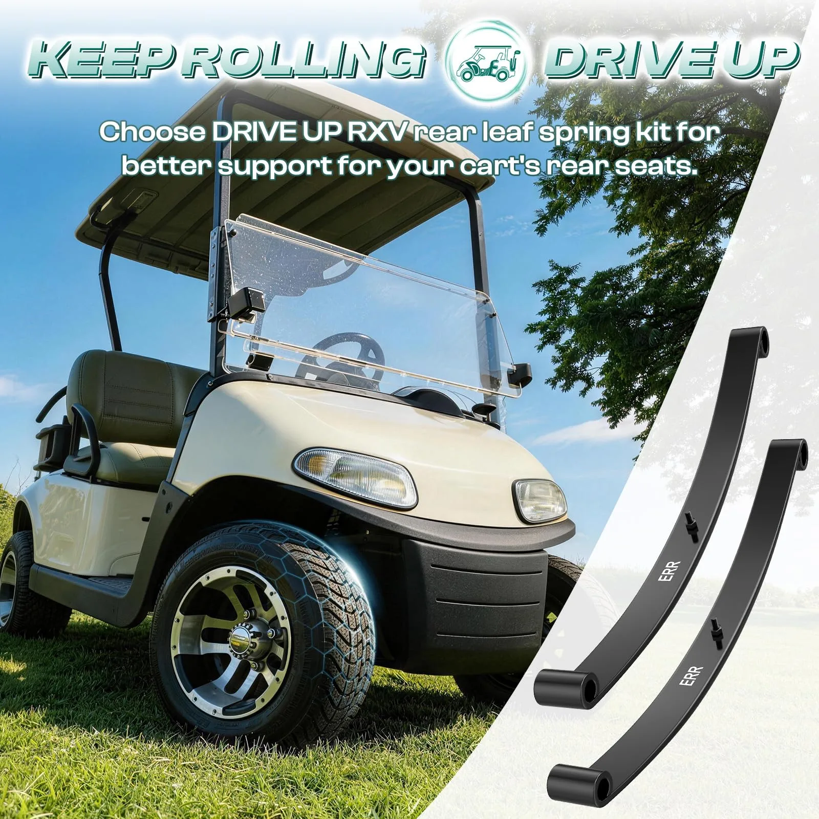 DRIVE UP Rear Leaf Spring Kit for E-Z-GO RXV 2008+ image 2
