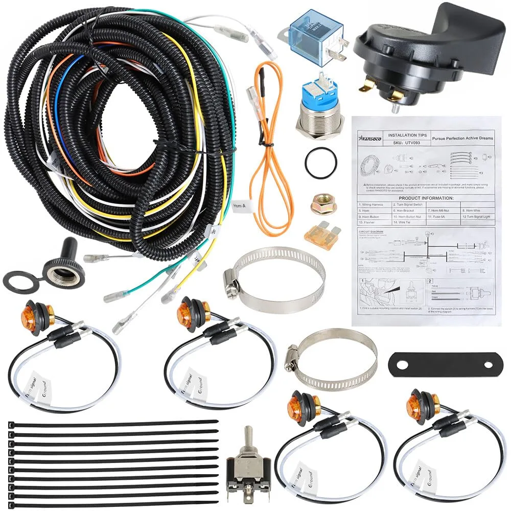 Generic Mod-G33S-2572 UTV ATV Turn Signal Horn Kit
