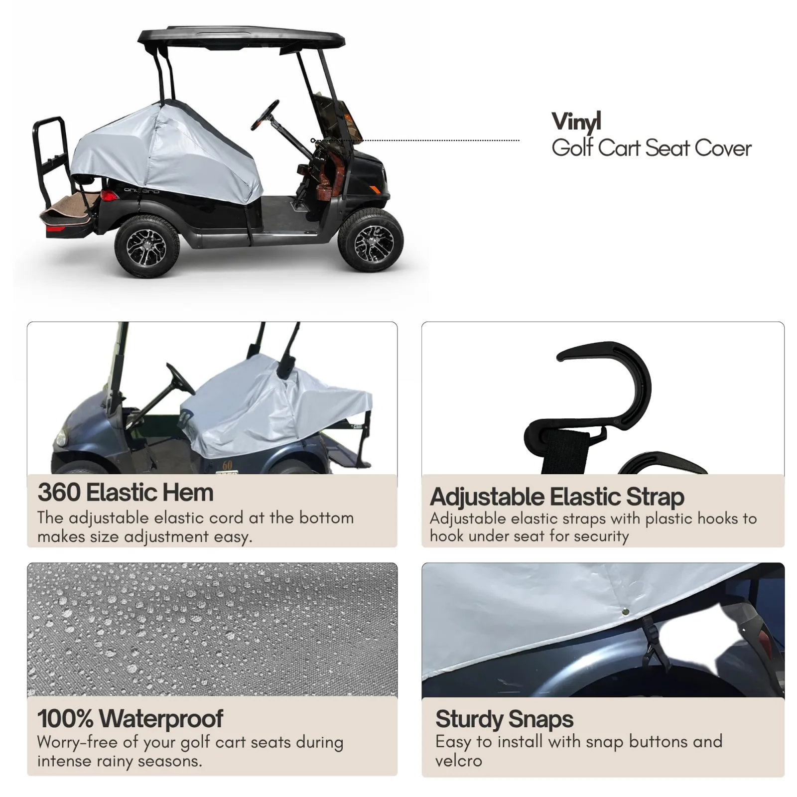 Formosa Covers Universal Golf Cart Seat Cover image 2