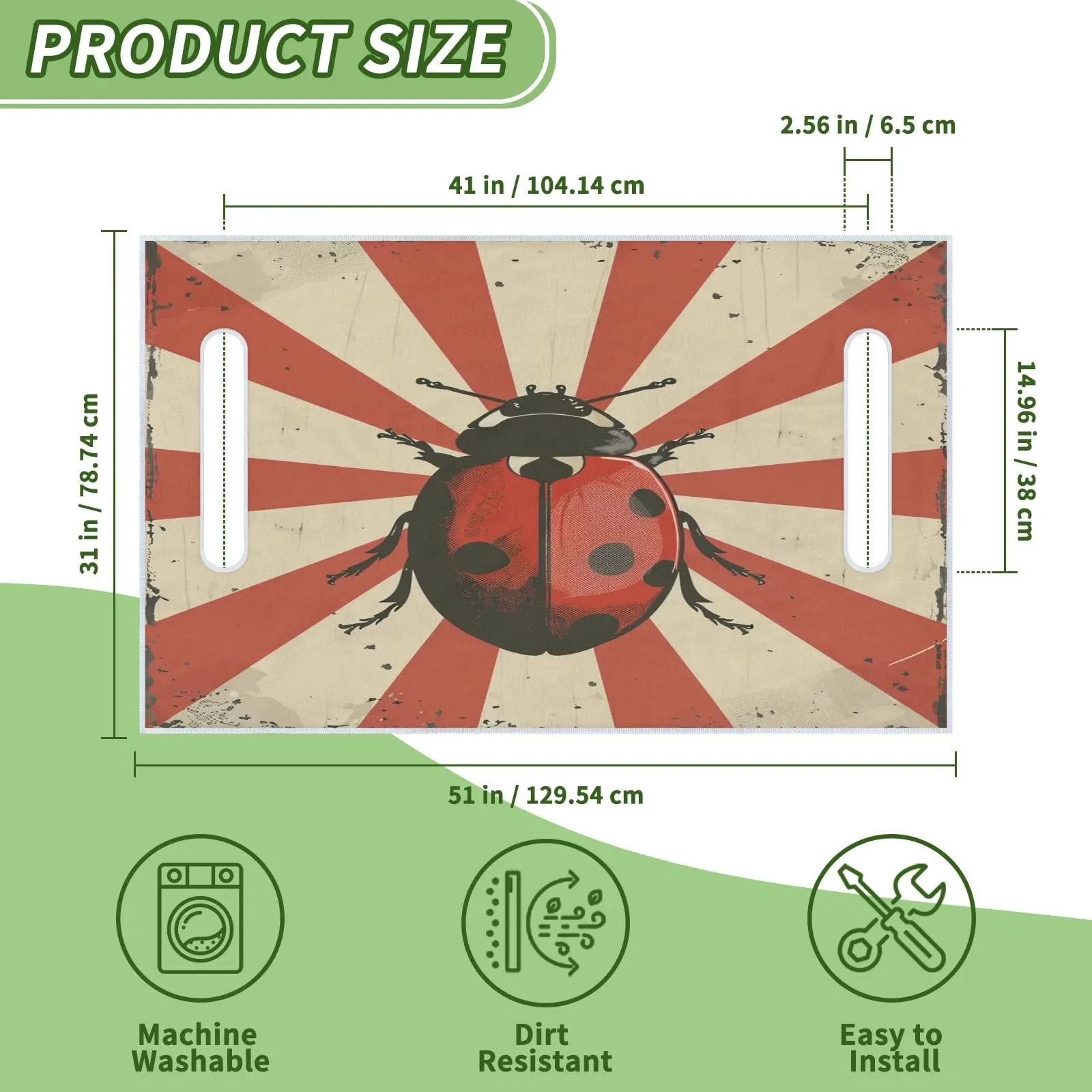 Tiveruda Golf Cart Seat Cover, 51 x 31 in image 2