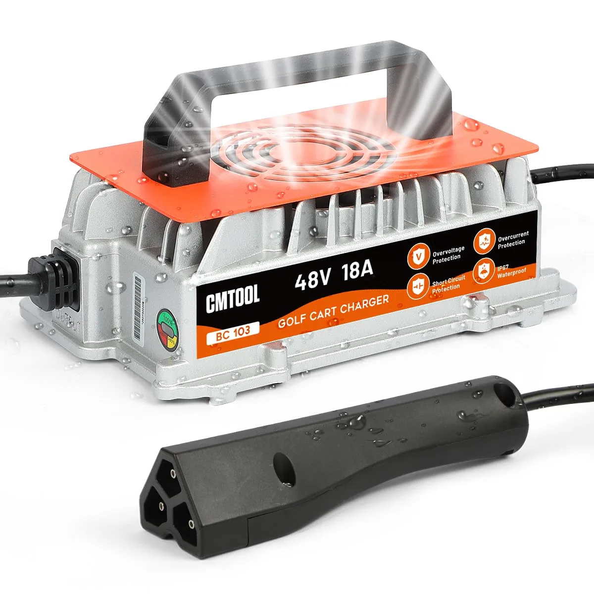 CMTOOL 48V 18A Charger for E-Z-GO RXV and TXT