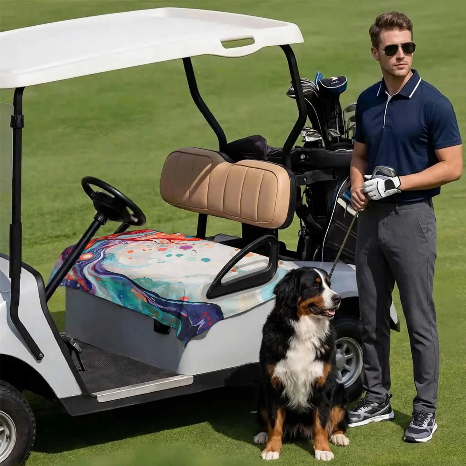 DecorLovee Golf Cart Seat Cover 51 x 31 in image 3