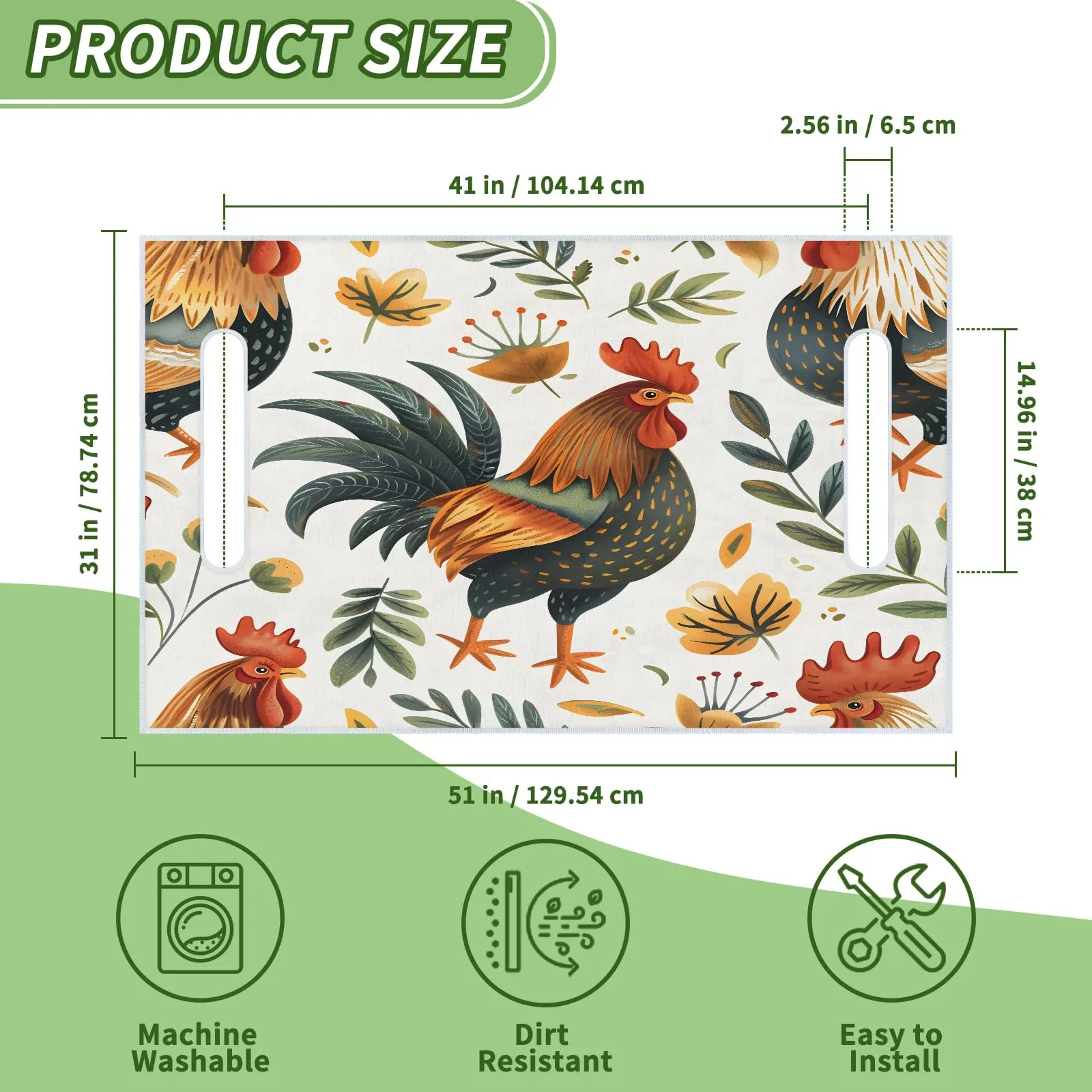 Tiveruda Golf Cart Seat Cover for Double Seats, 51 x 31 in image 2