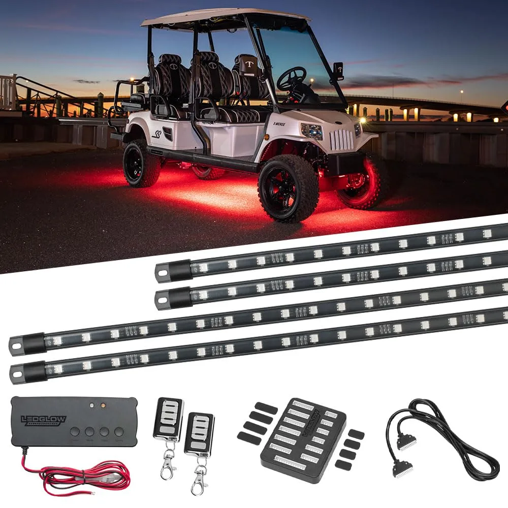 LEDGlow Golf Cart LED Underglow Kit LU-EGC-M-LIMO.1
