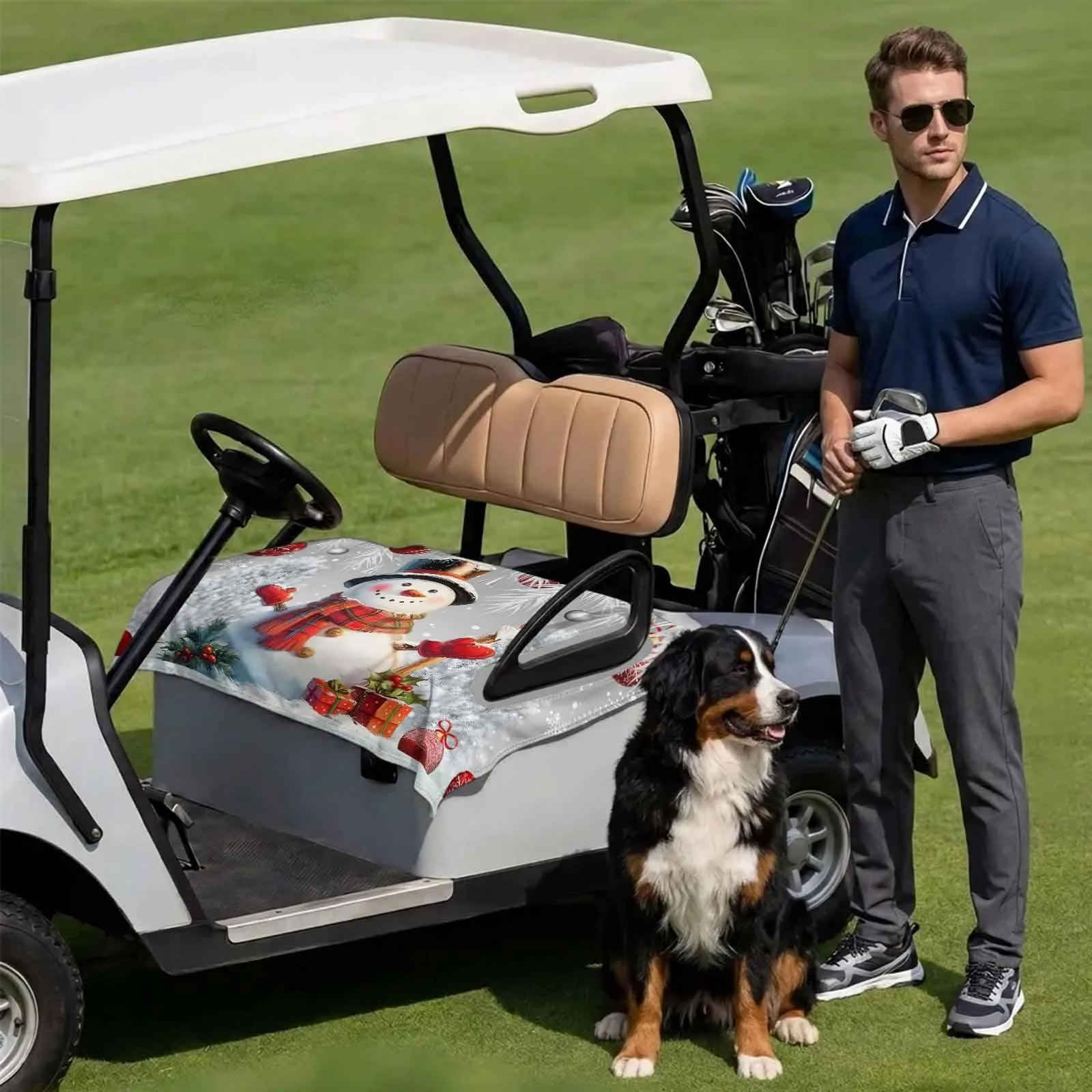 Lanata Gray Golf Cart Seat Cover Blanket 51 x 31 in image 3