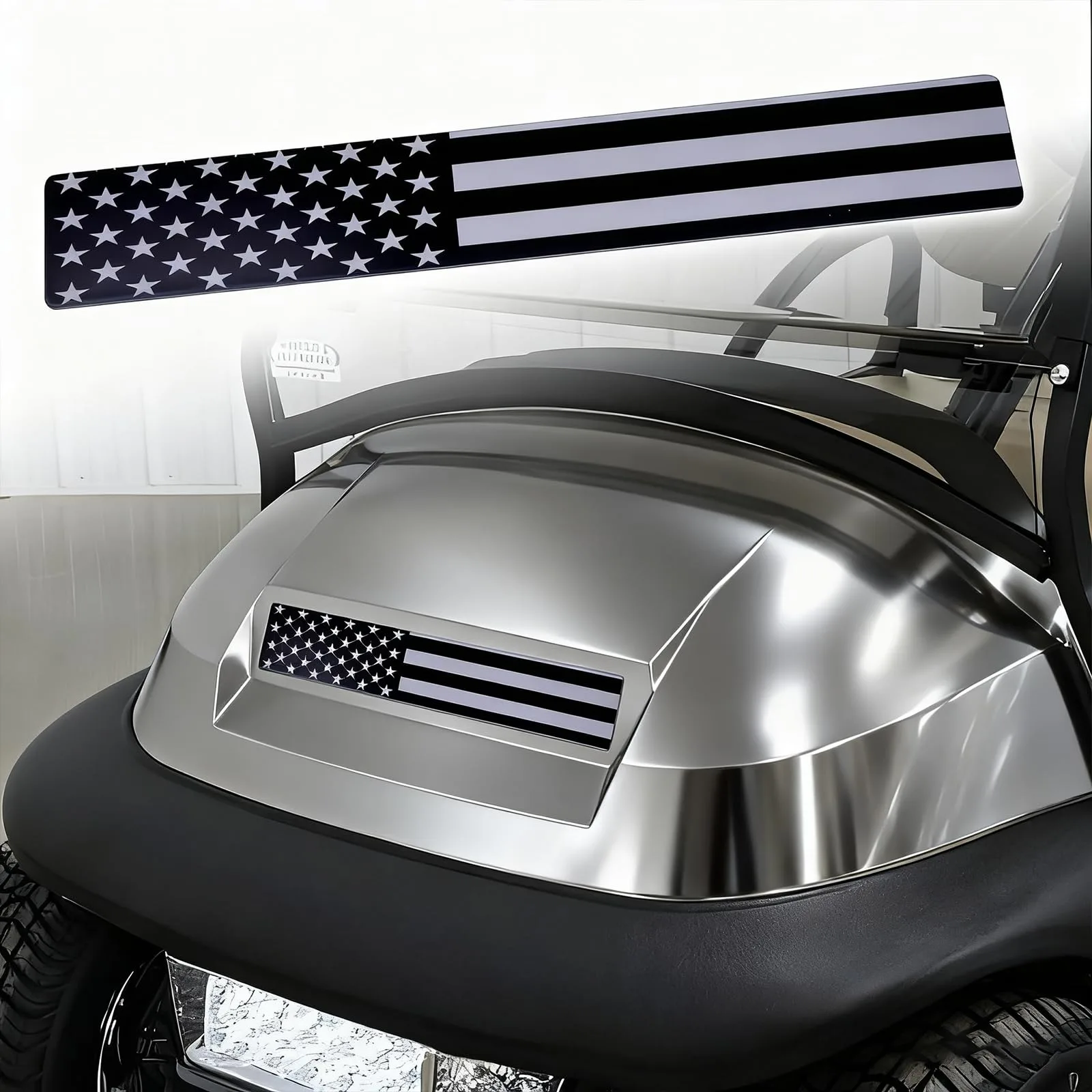 Emeland Club Car Precedent American Flag Name Plate image 2