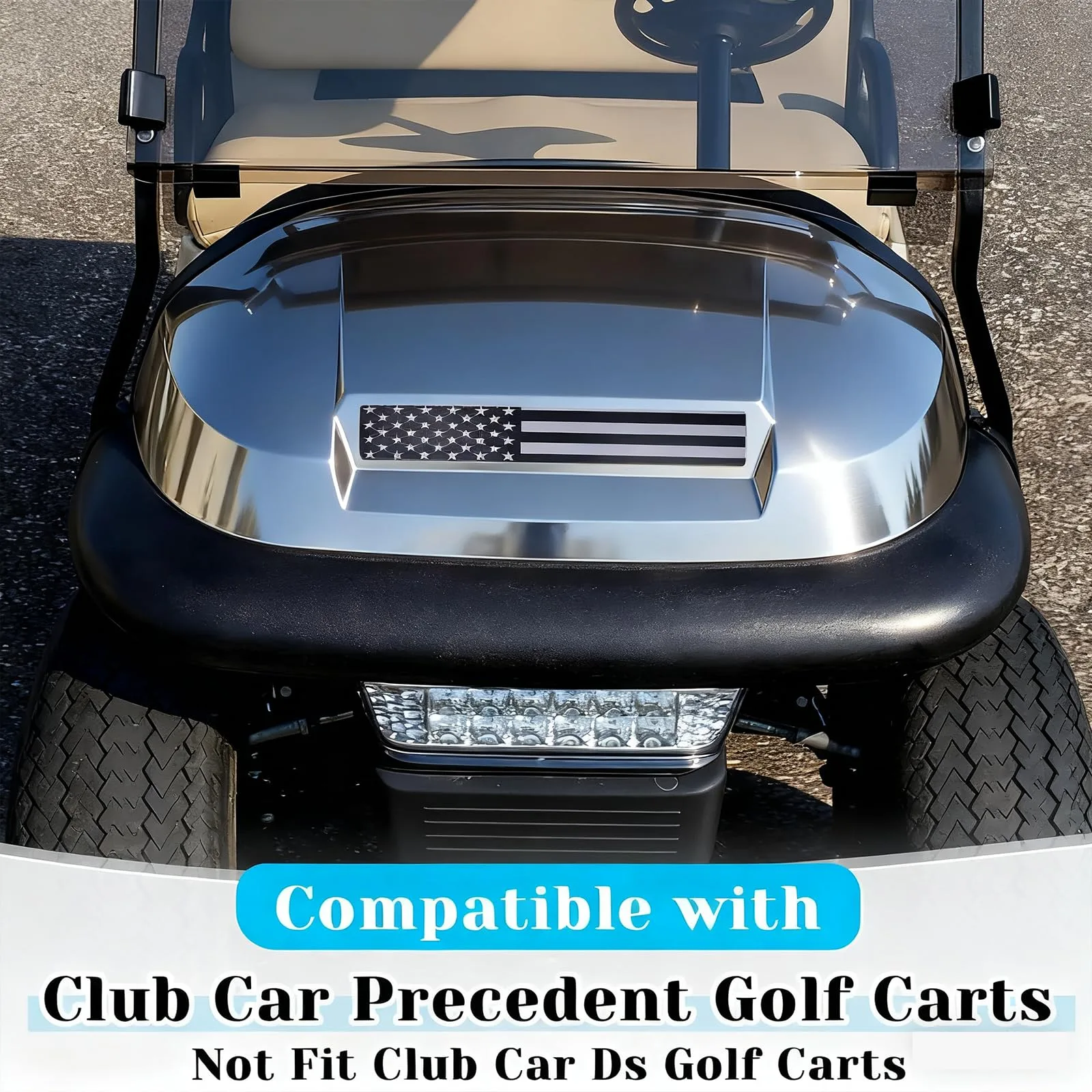 Emeland Club Car Precedent American Flag Name Plate image 3