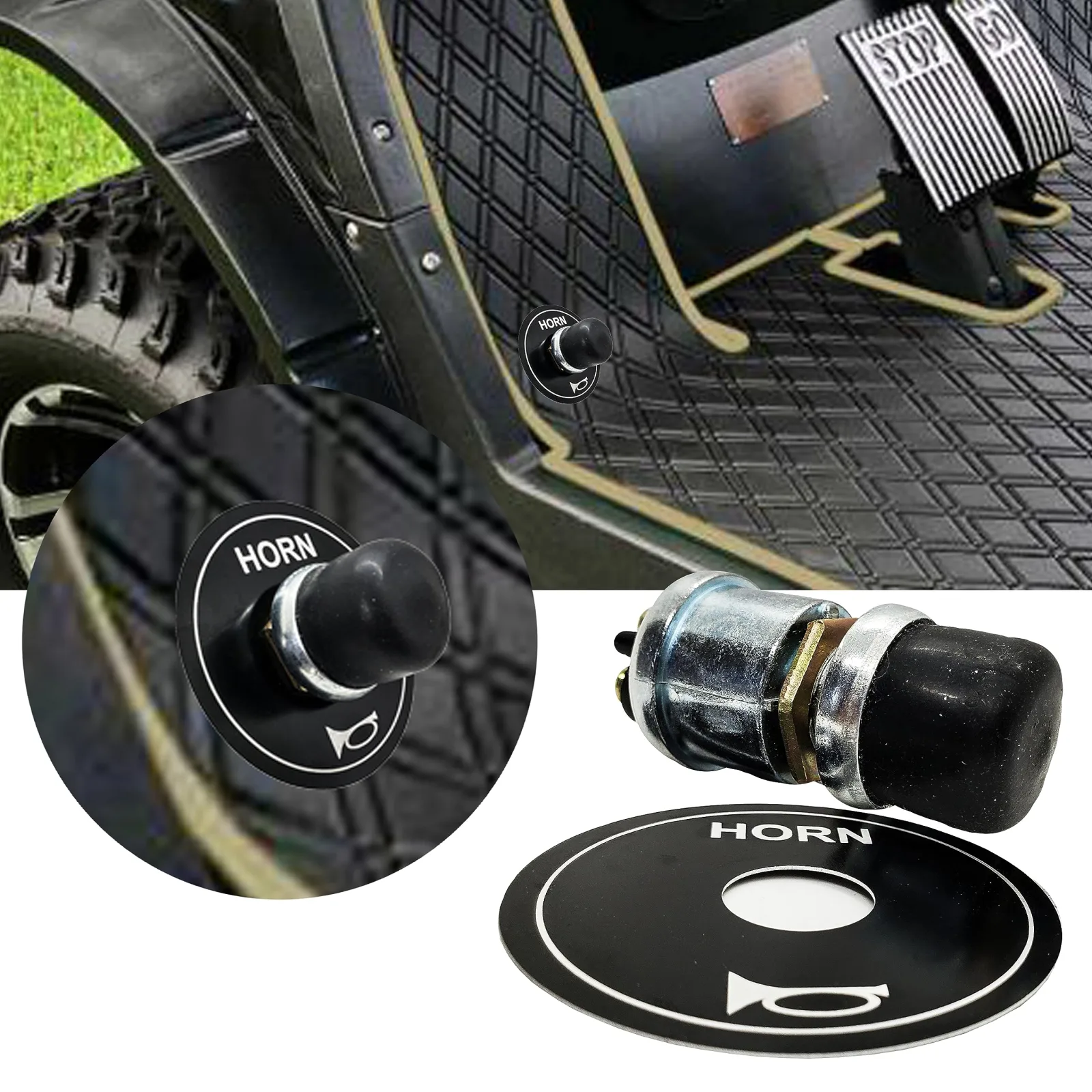 OZ-USA RS-100 36V Floor-Mounted Golf Cart Horn Switch image 2