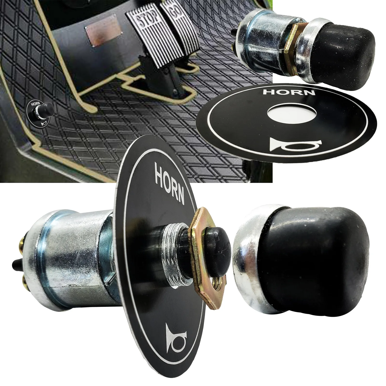 OZ-USA RS-100 36V Floor-Mounted Golf Cart Horn Switch image 3