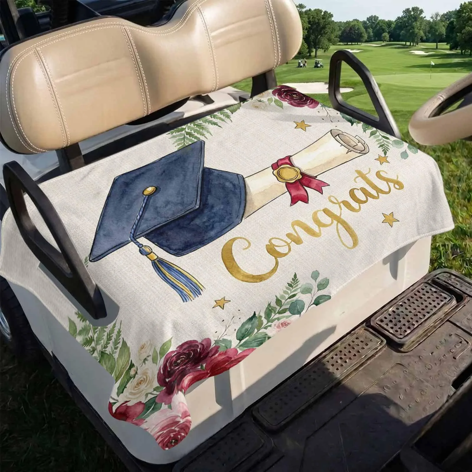 Trosturdspn Golf Cart Seat Cover Towel Blanket, 51 x 31 in image 4