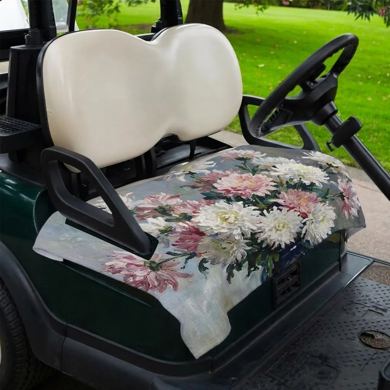 DecorLovee Floral Golf Cart Seat Cover, 51 x 31 Inch image 2