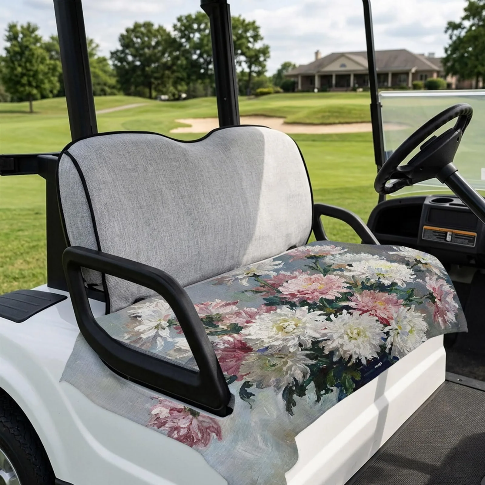 DecorLovee Floral Golf Cart Seat Cover, 51 x 31 Inch image 4