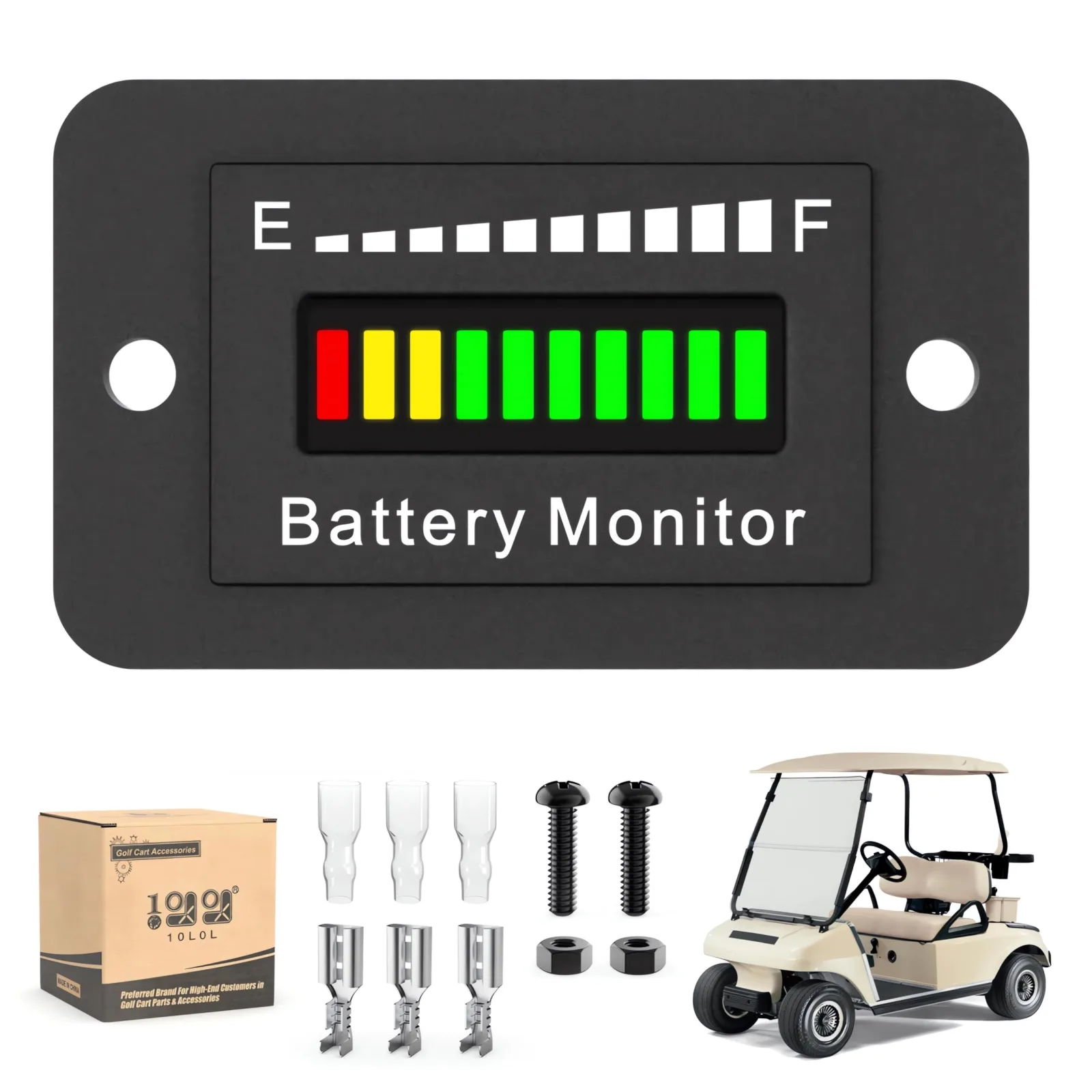 10L0L ELE-00026-H Golf Cart Battery Meter 12V-72V