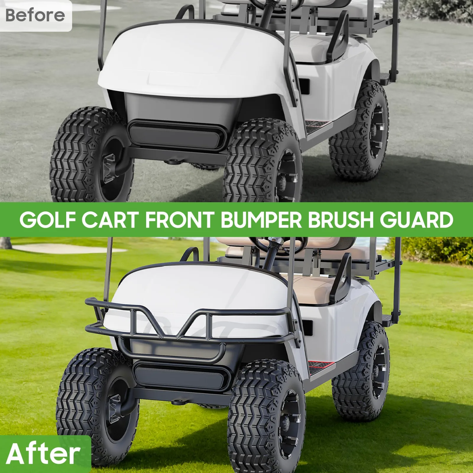 10L0L Front Bumper Brush Guard for E-Z-GO TXT image 3