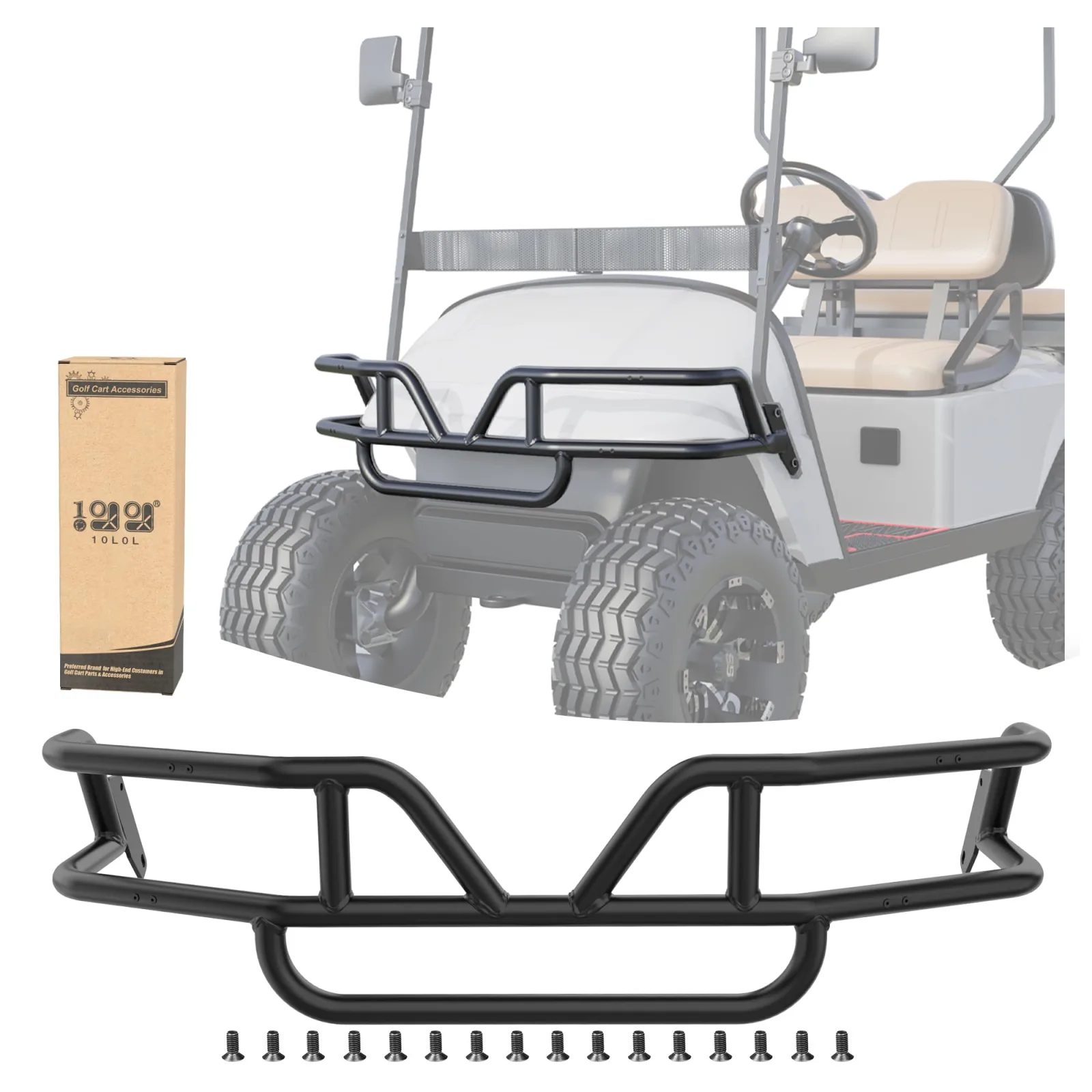10L0L Front Bumper Brush Guard for E-Z-GO TXT