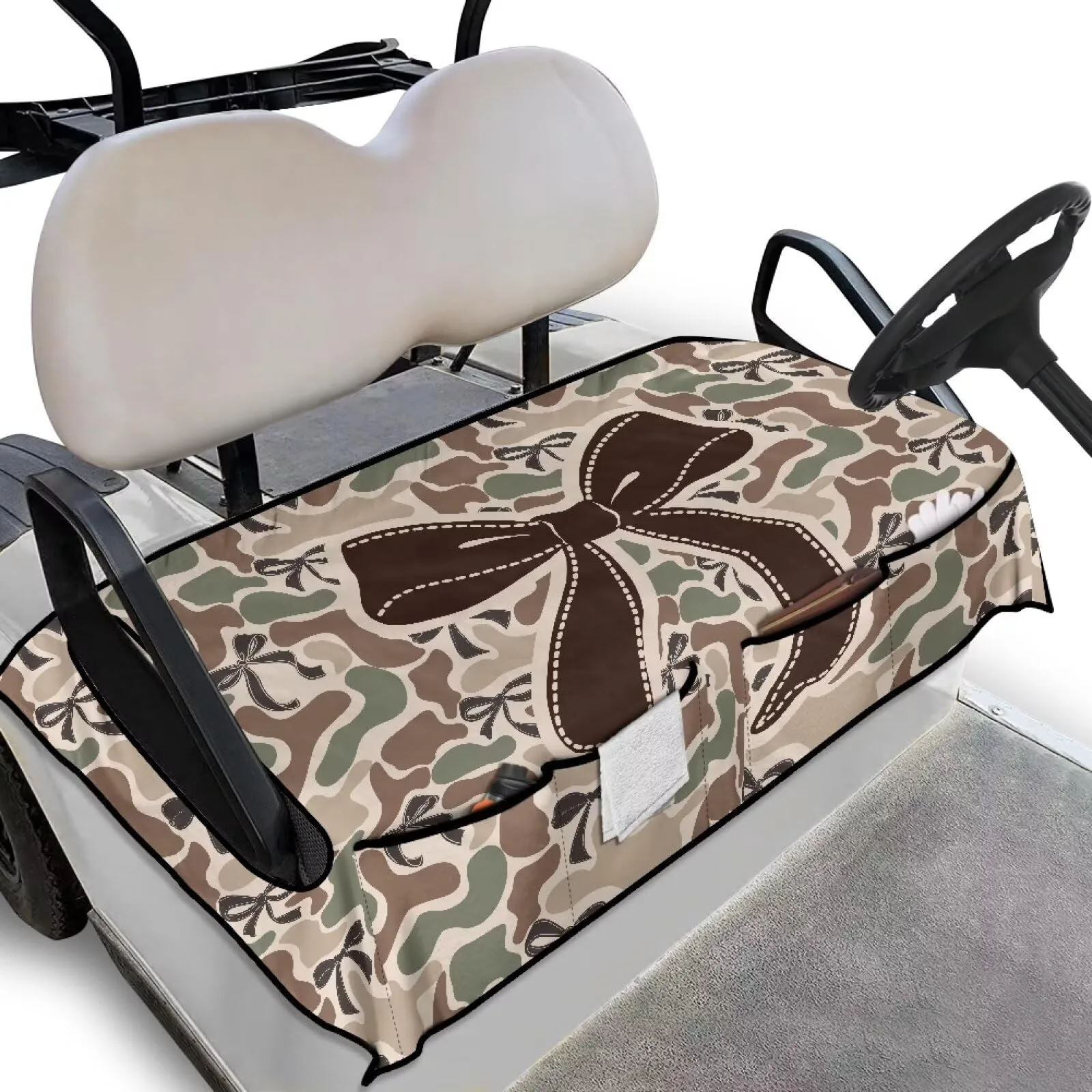 Knextrepoy CZC80 Golf Cart Seat Cover with Pockets