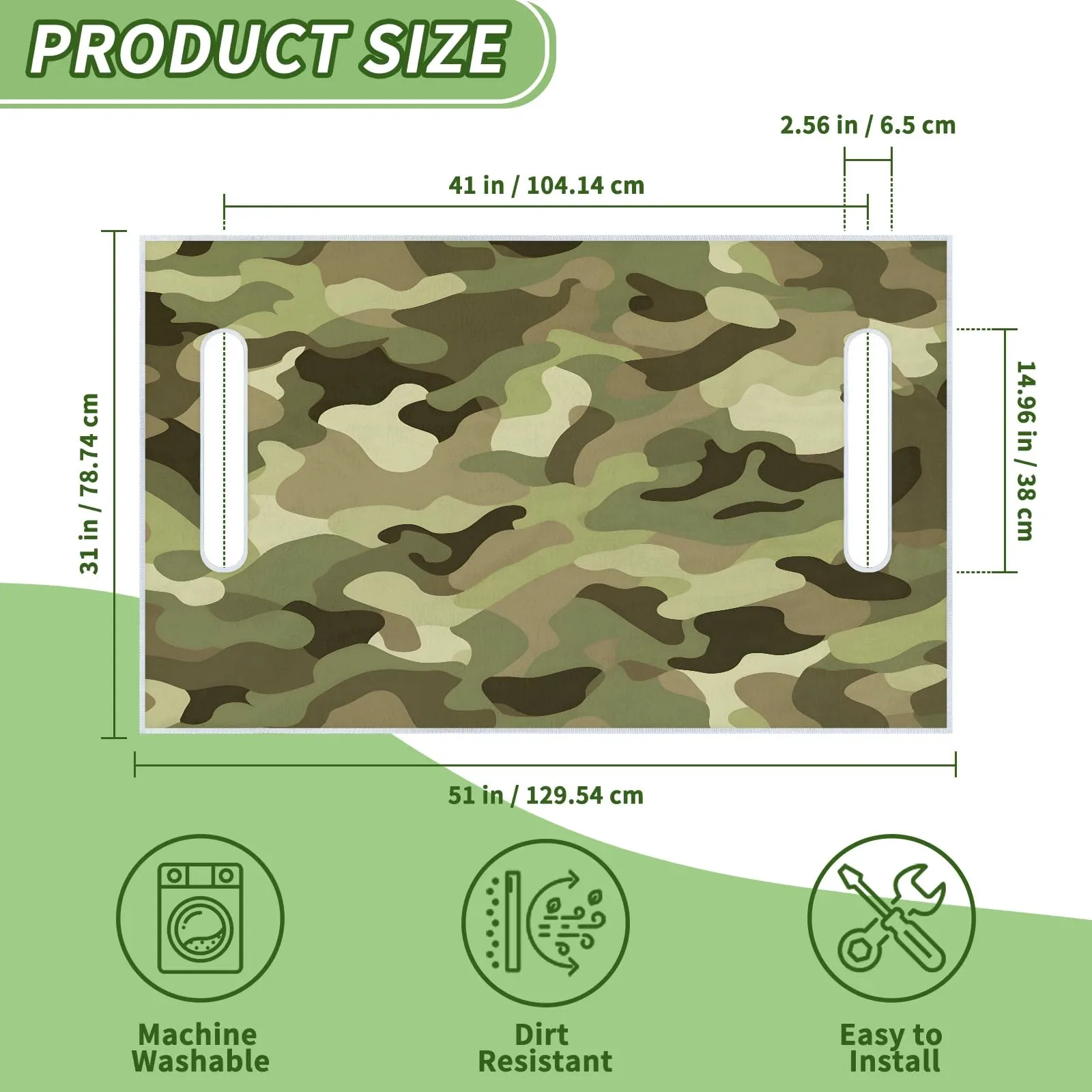 Tiveruda Golf Cart Seat Cover for Double Seats image 2