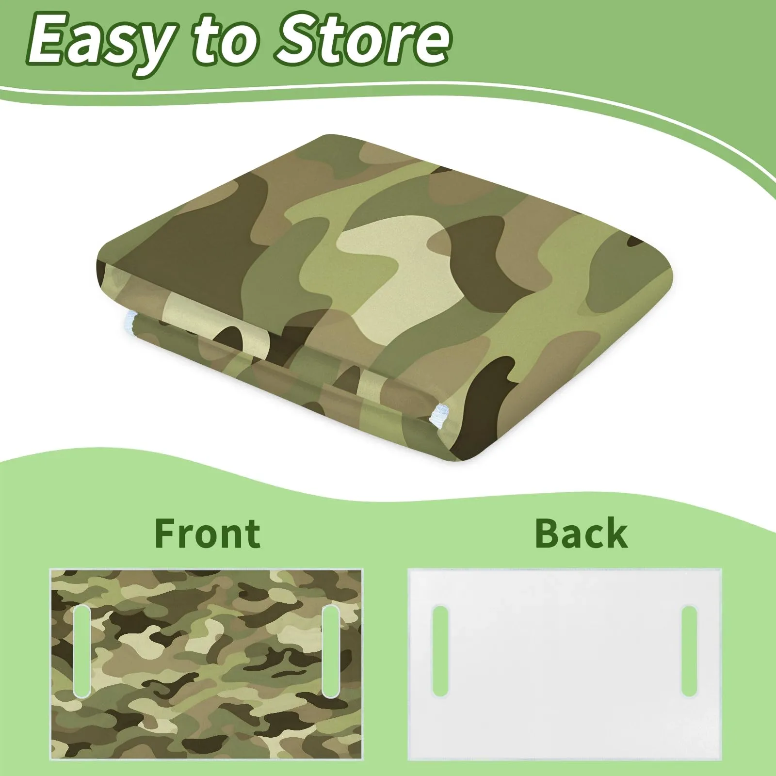Tiveruda Golf Cart Seat Cover for Double Seats image 4