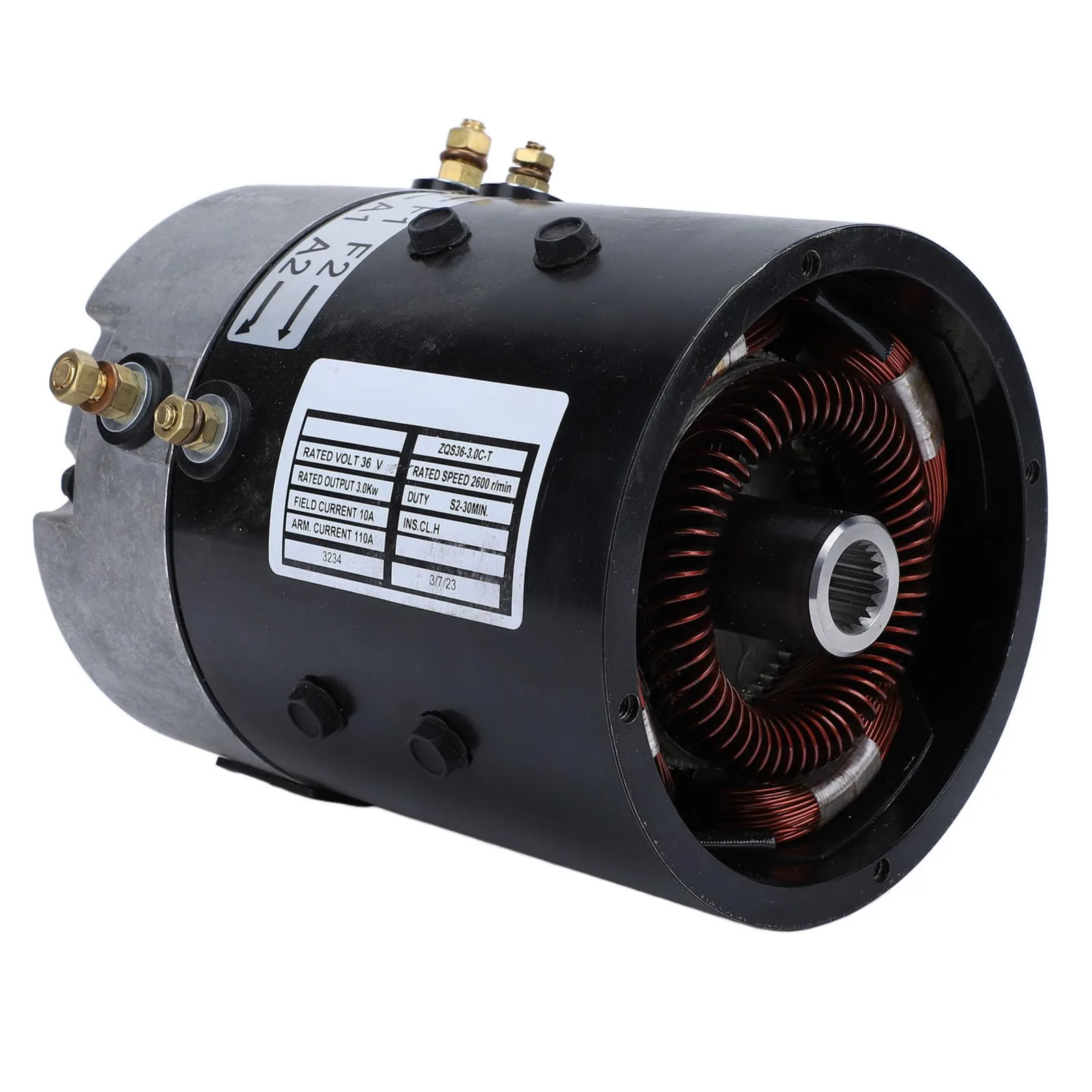 36V Electric Motor for E-Z-GO TXT PDS, 2.0 HP 2600 RPM image 2