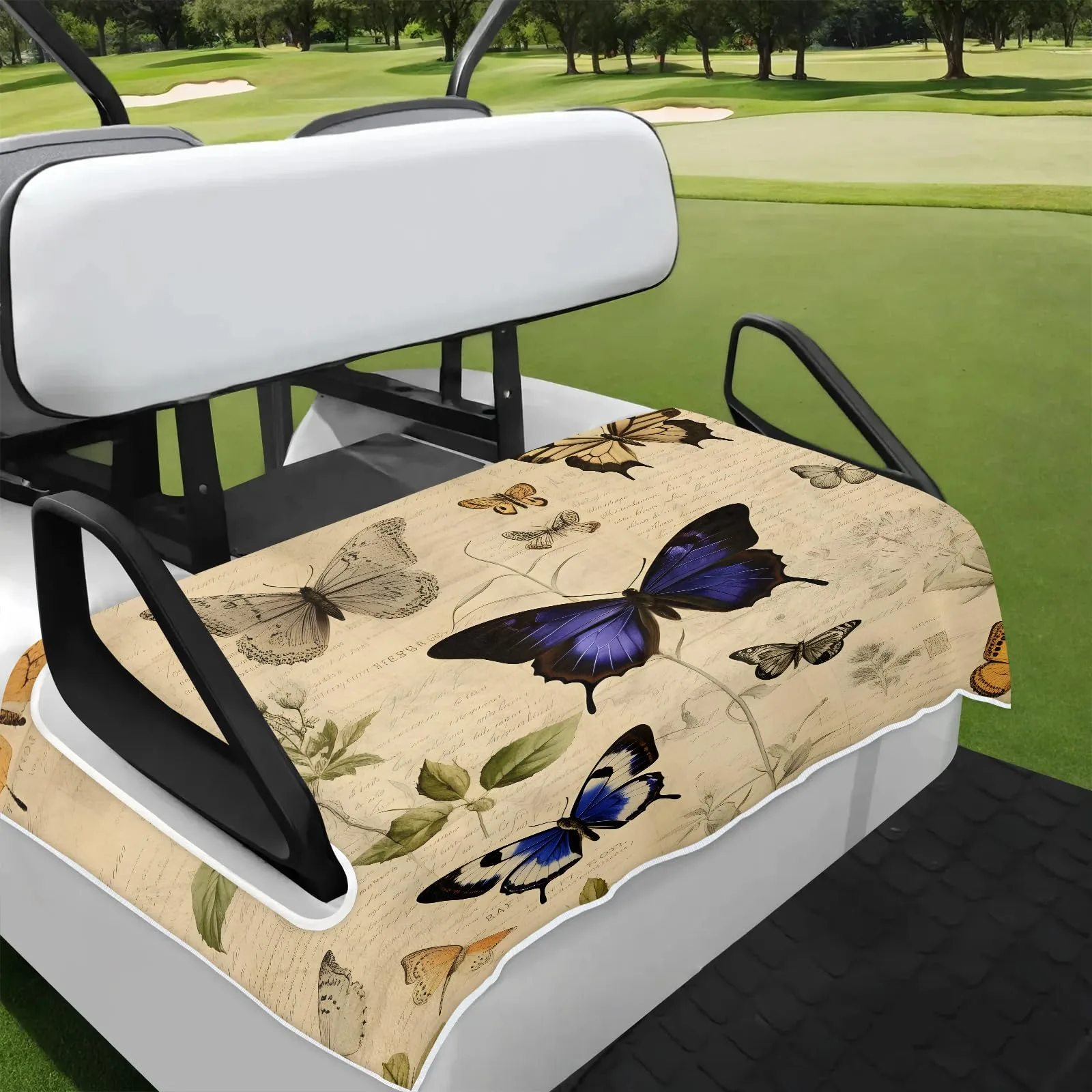 Tiveruda Golf Cart Seat Cover for Double Seats, 51 x 31 in