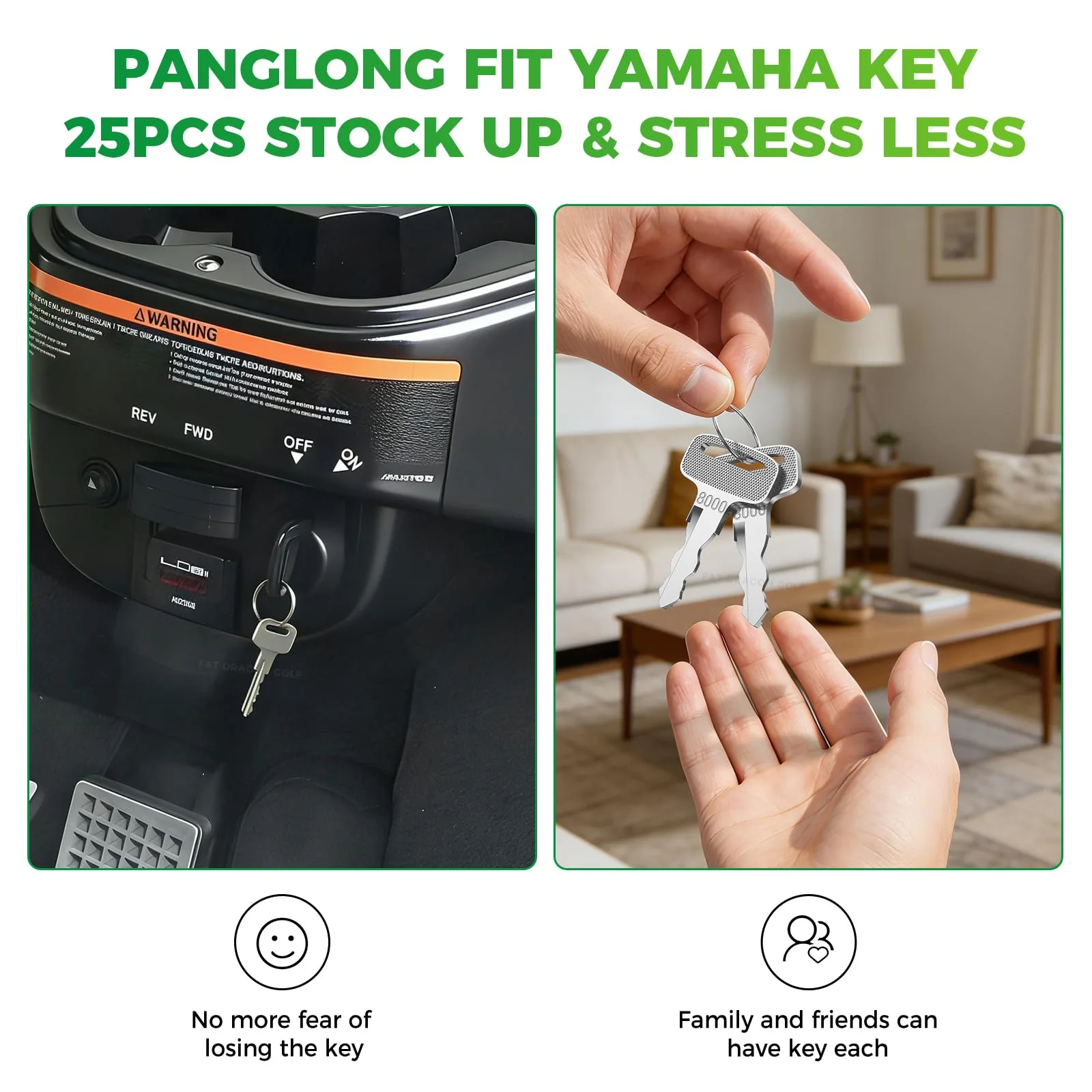 Panglong Replacement Ignition Keys for Yamaha G14/G16/G19/G22/G29 – JU2-H2511-00/8000 image 3