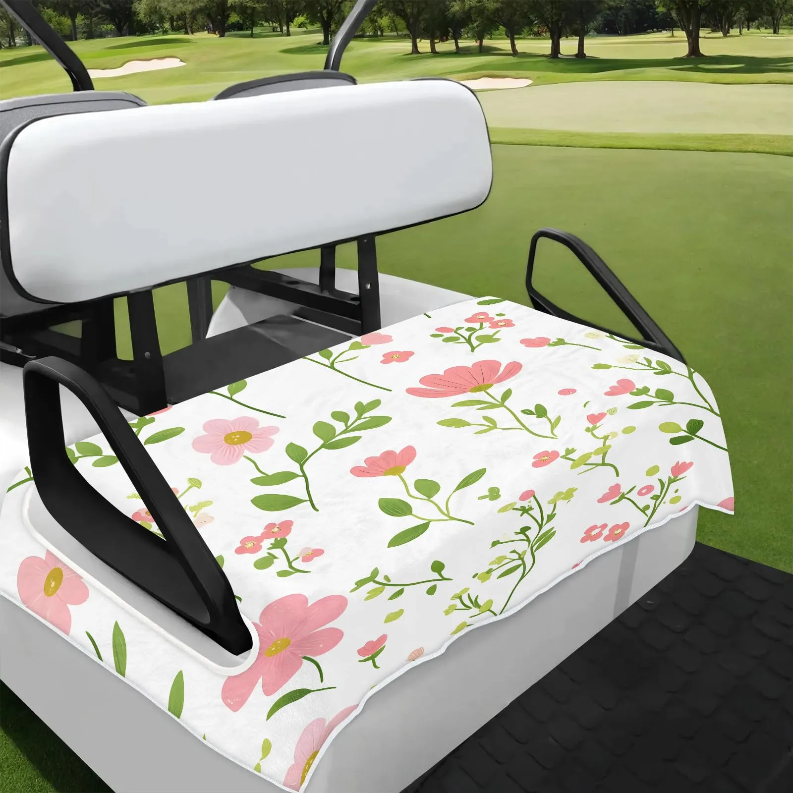 Tiveruda Golf Cart Seat Cover for Double Seats, 51 x 31 in