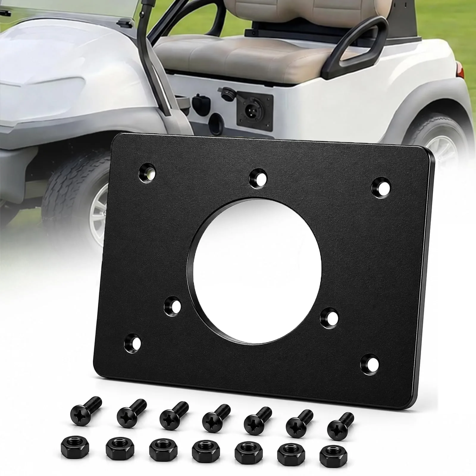 KarlKers E-Z-G-O TXT36 Charging Port Adapter Plate